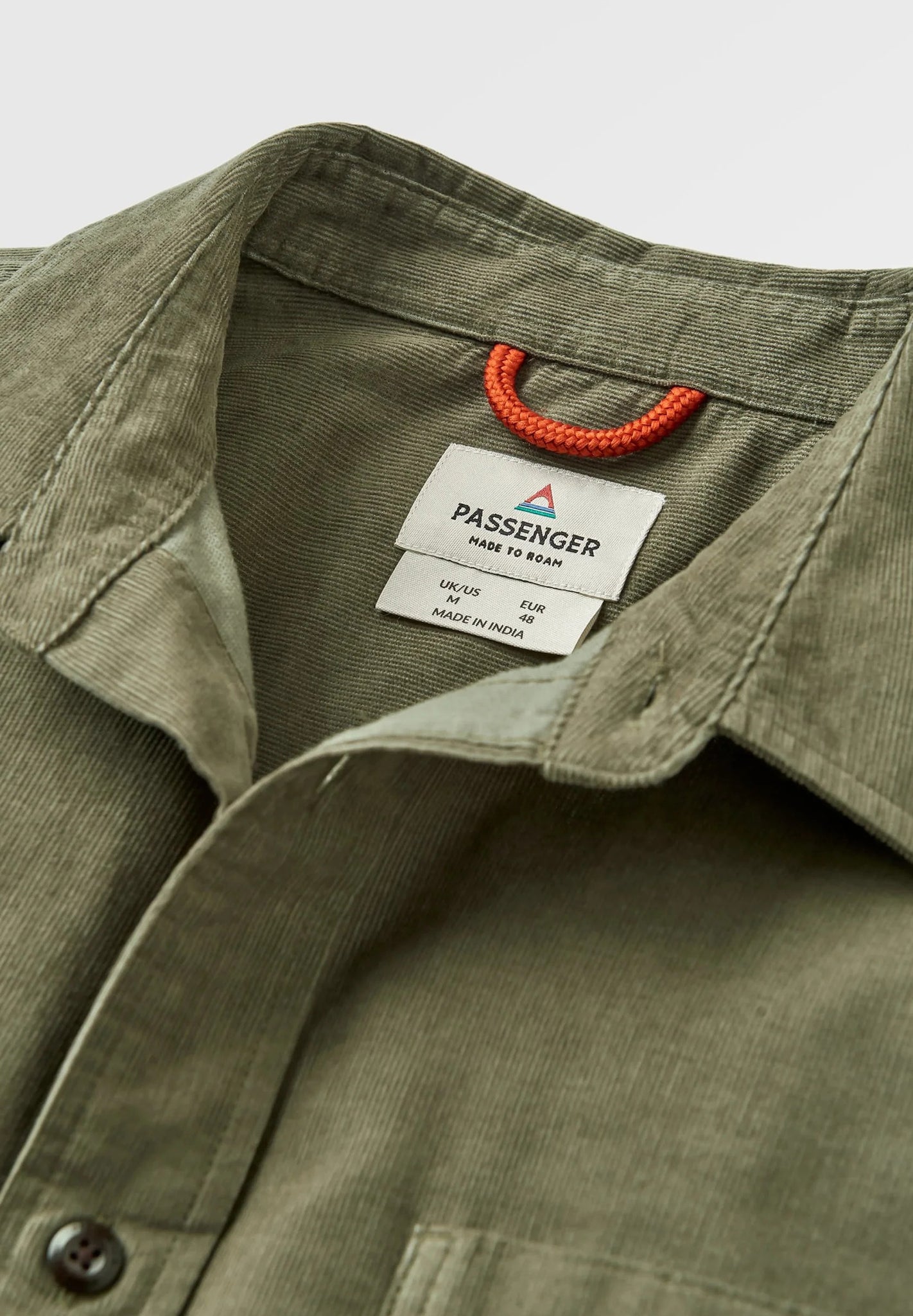 PASSENGER - Backcountry Cord Light Shirt - Dusty Olive - BACKYARD