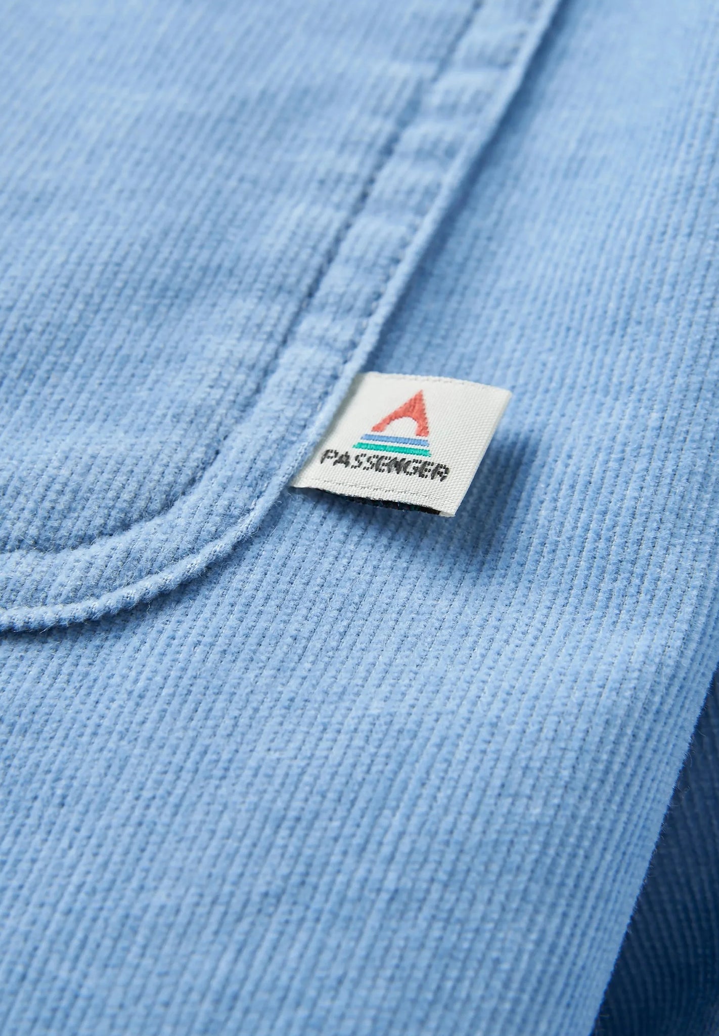PASSENGER - Backcountry Cord Light Shirt - Faded Denim - BACKYARD