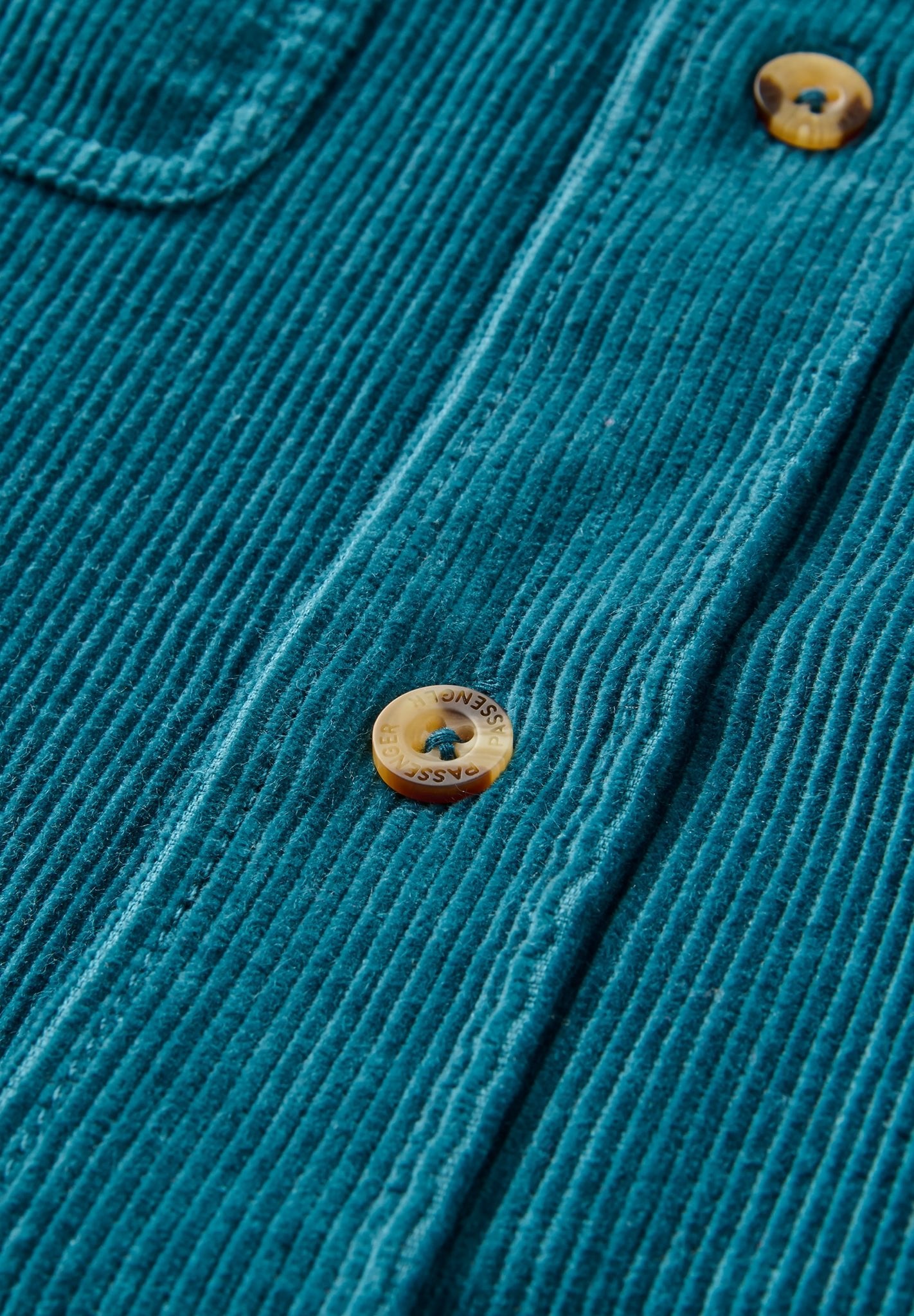 PASSENGER - Backcountry Cord Shirt - Tidal Blue - BACKYARD