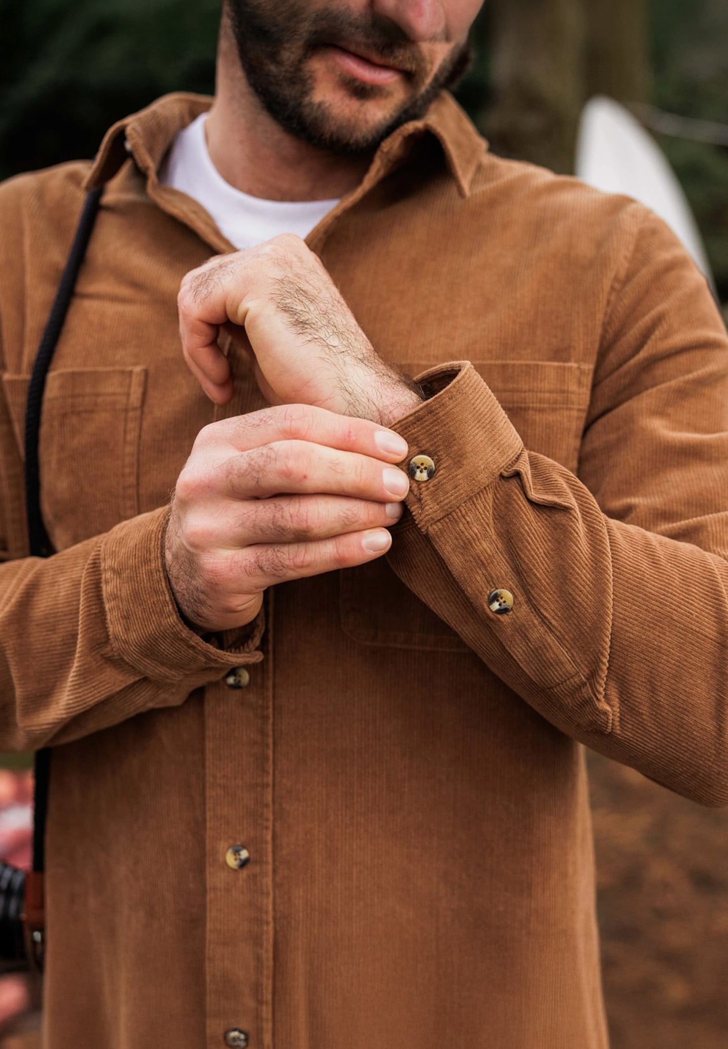 PASSENGER - Backcountry Cord Shirt - Toffee - BACKYARD