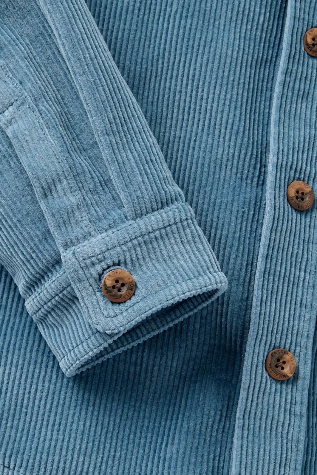 PASSENGER-Backcountry Heavyweight Cord Overshirt-Stormy Blue-BACKYARD