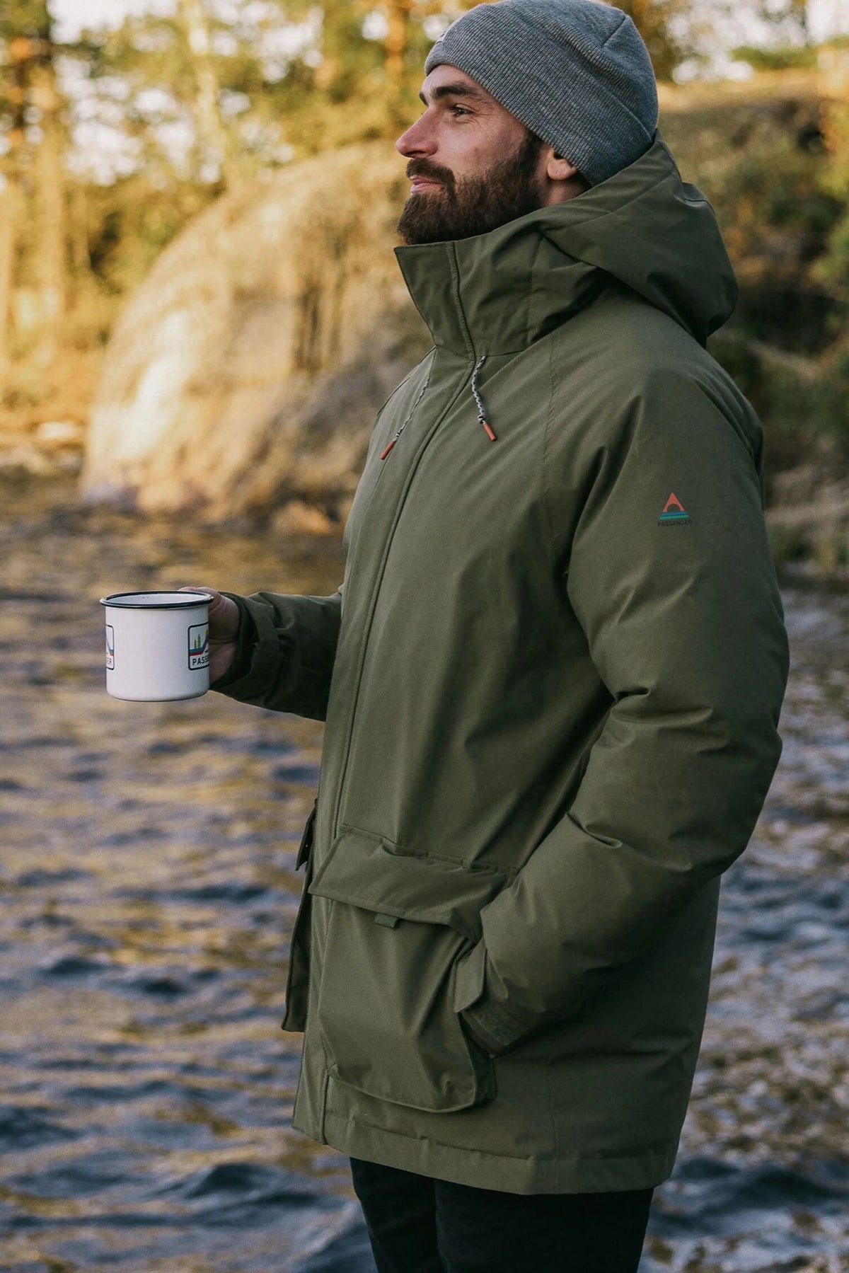 PASSENGER - Baltic Recycled Insulated Parka - Khaki - BACKYARD