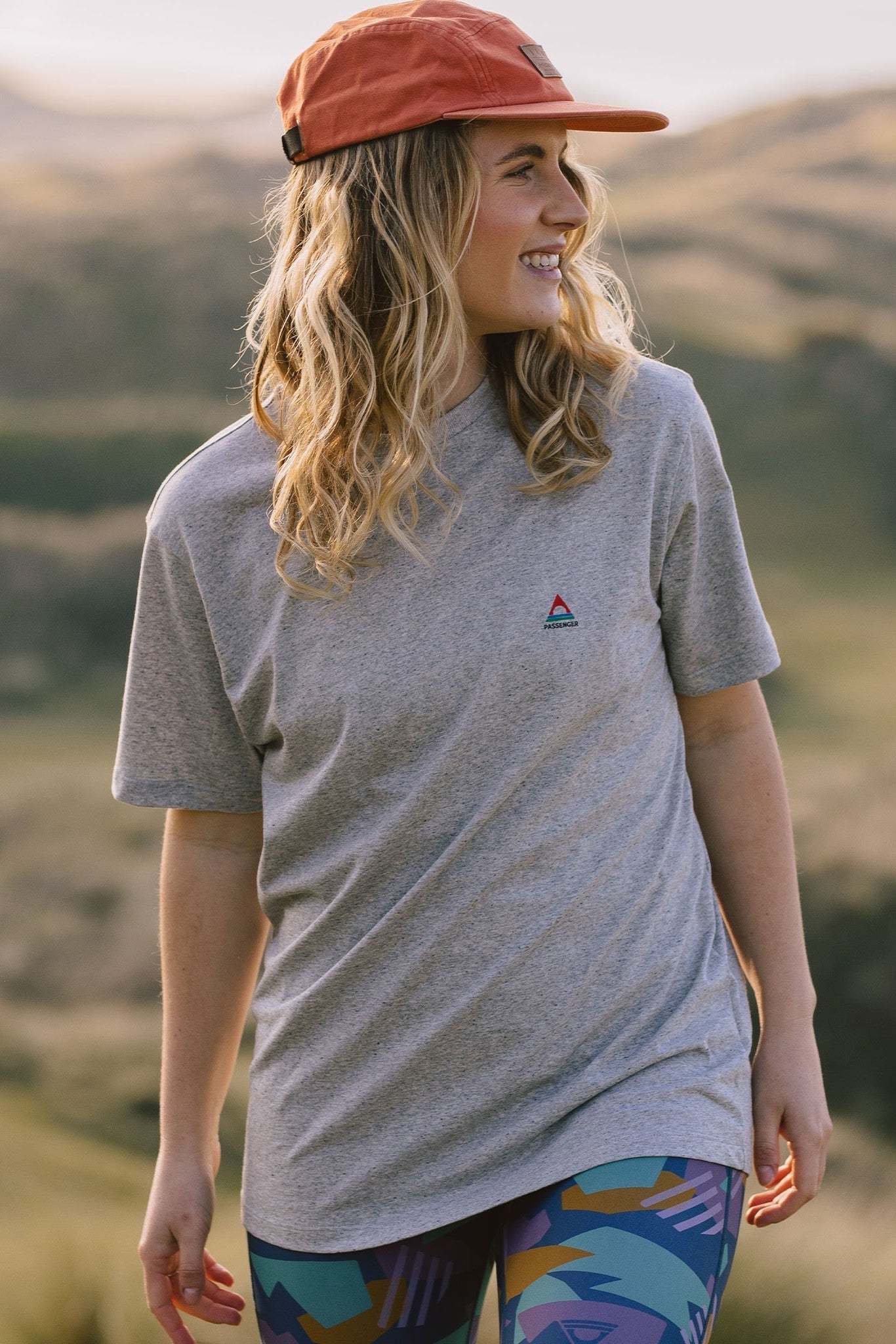 PASSENGER - Classic Logo Recycled Cotton T-Shirt - Mid Grey Marl - BACKYARD