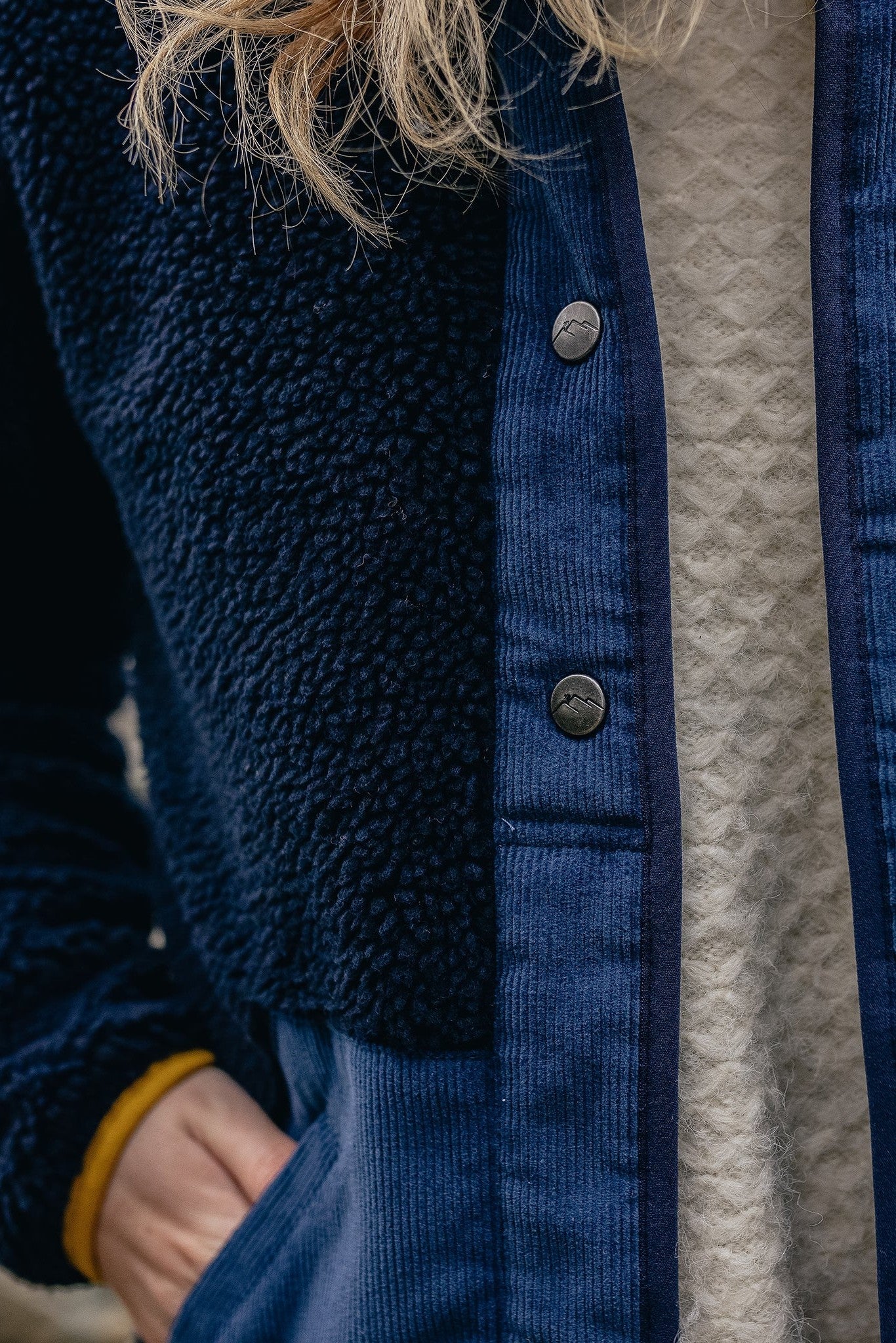 PASSENGER - Clover 2.0 Recycled Sherpa Fleece - Deep Navy - BACKYARD