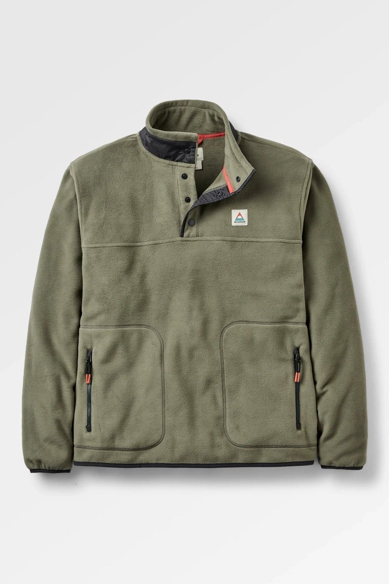 PASSENGER-Dusk Recycled Polartec® Fleece-Dusty Olive-BACKYARD