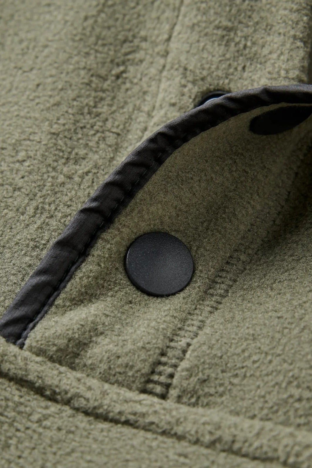 PASSENGER-Dusk Recycled Polartec® Fleece-Dusty Olive-BACKYARD