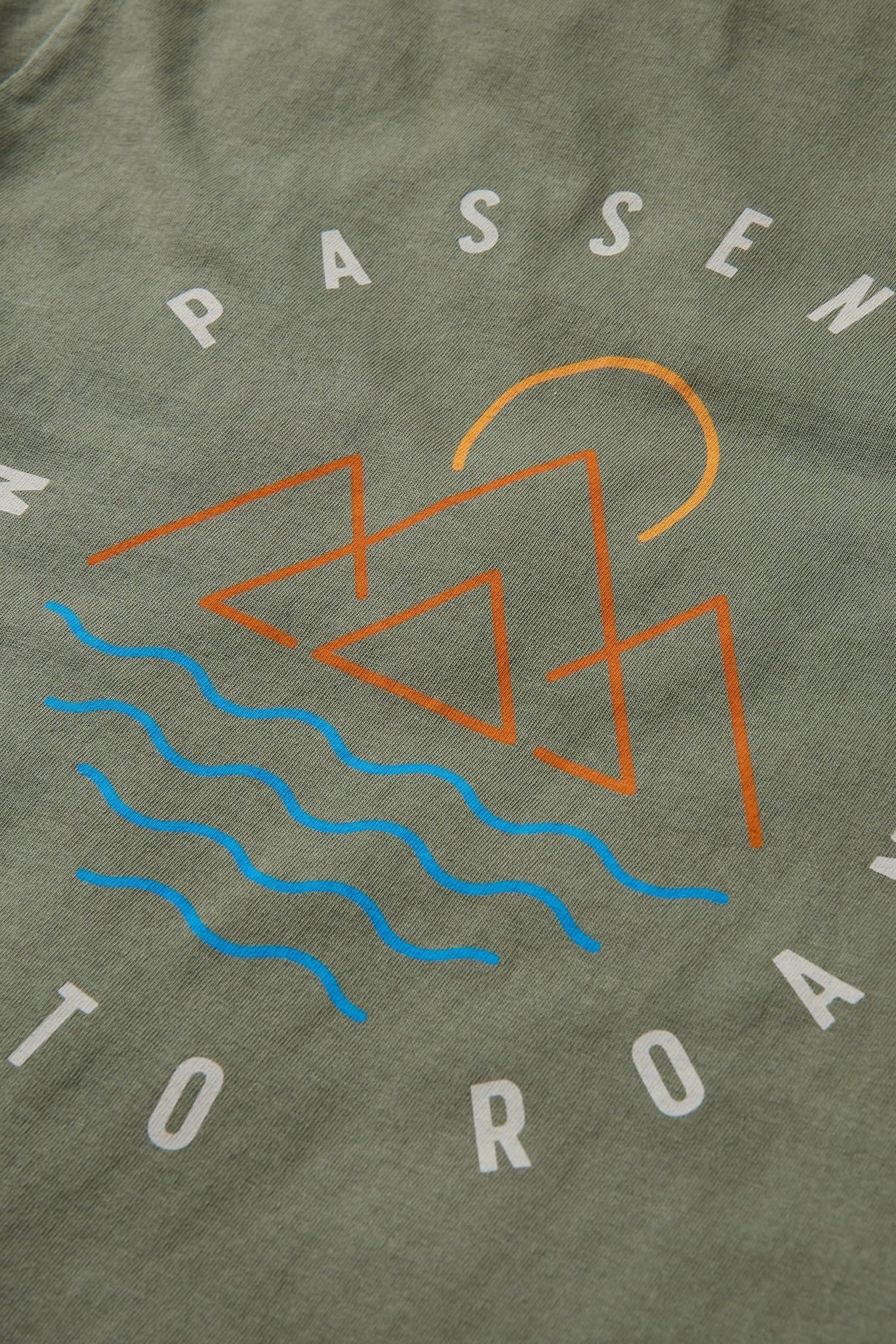 PASSENGER - Escapism Recycled Cotton T-Shirt - Dusty Olive - BACKYARD