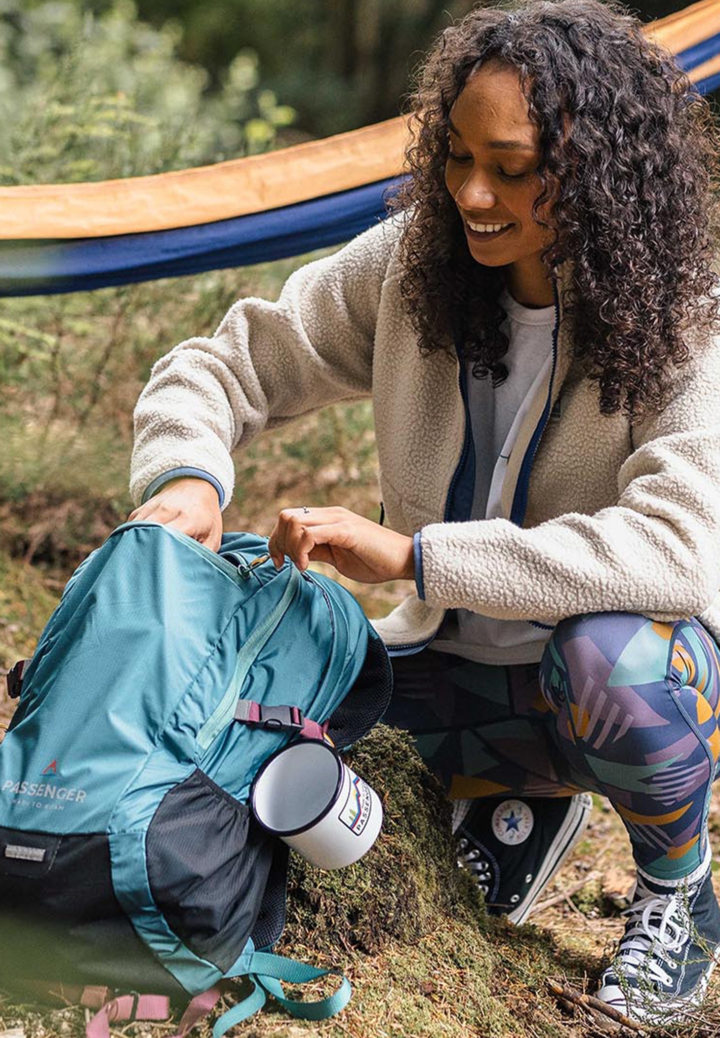 PASSENGER - Fairbanks 2.0 Full Zip Recycled Sherpa Fleece - Oatmeal - BACKYARD