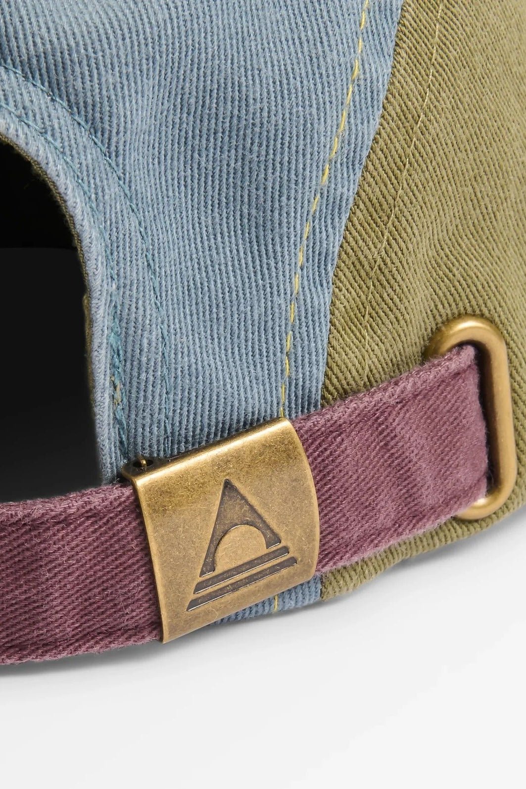 PASSENGER-Fixie Organic 5 Panel Cap 2.0-Dusty Ochre Stormy Blue-BACKYARD