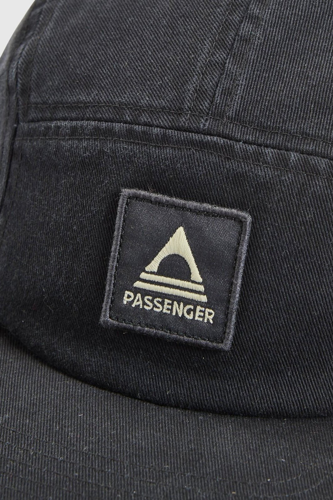 PASSENGER - Fixie Organic 5 Panel Cap 2.0 - Faded Black - BACKYARD