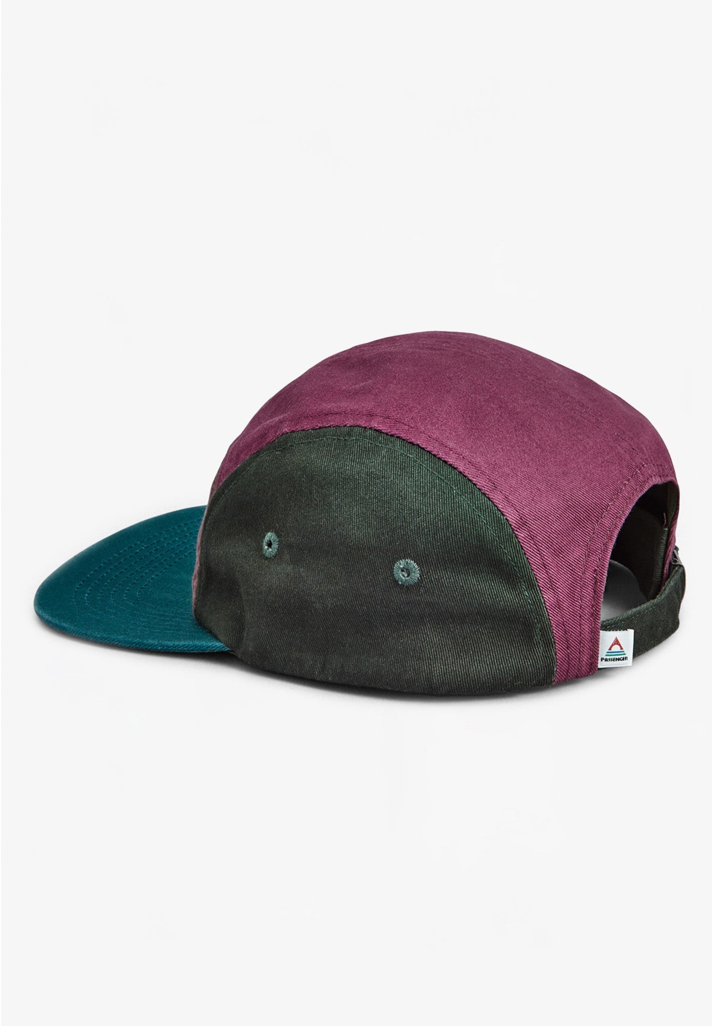 PASSENGER - Fixie Recycled 5 Panel Cap - Grape Multi - BACKYARD