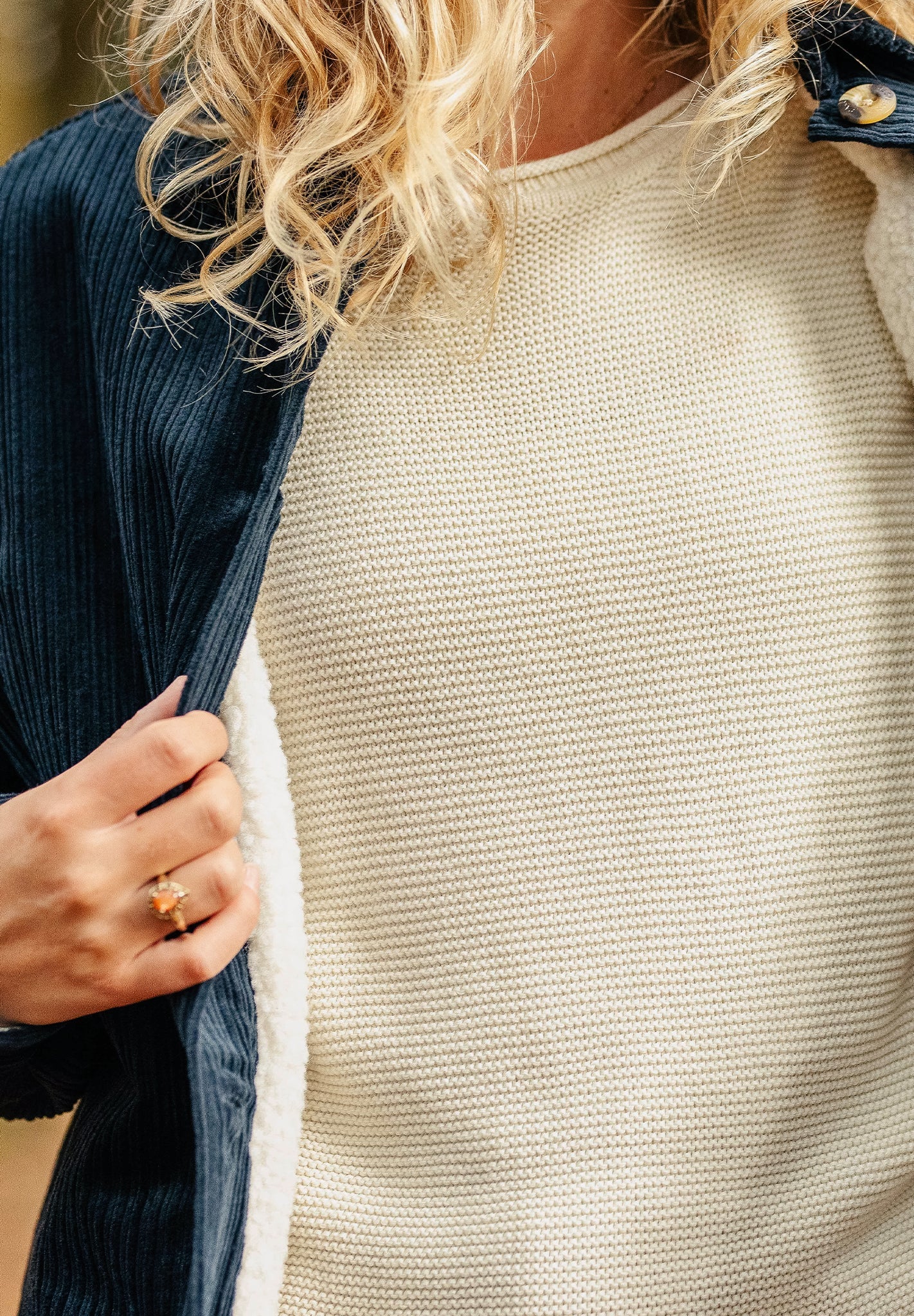 PASSENGER - Flint Corduroy Overshirt - Deep Navy - BACKYARD