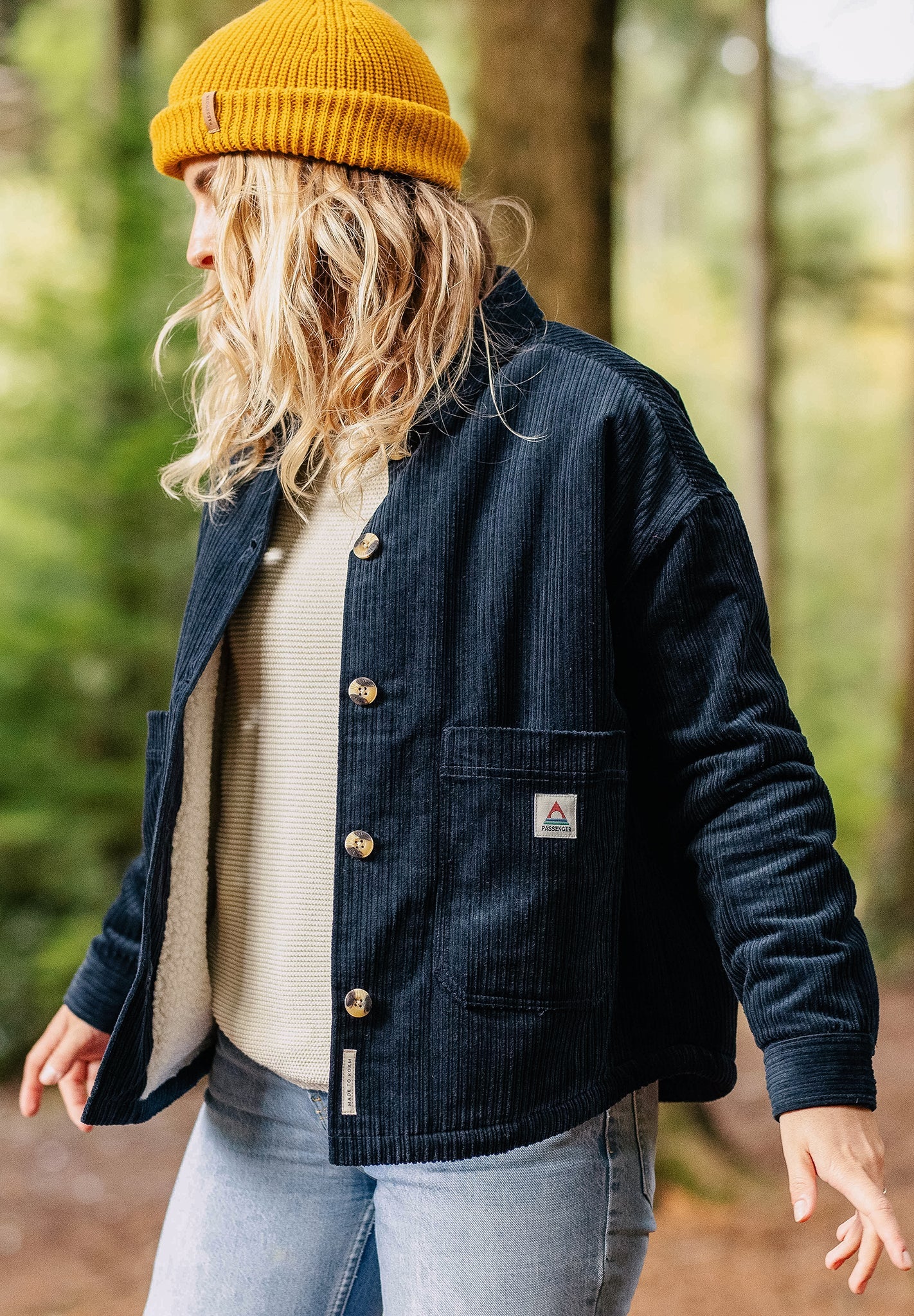 PASSENGER - Flint Corduroy Overshirt - Deep Navy - BACKYARD