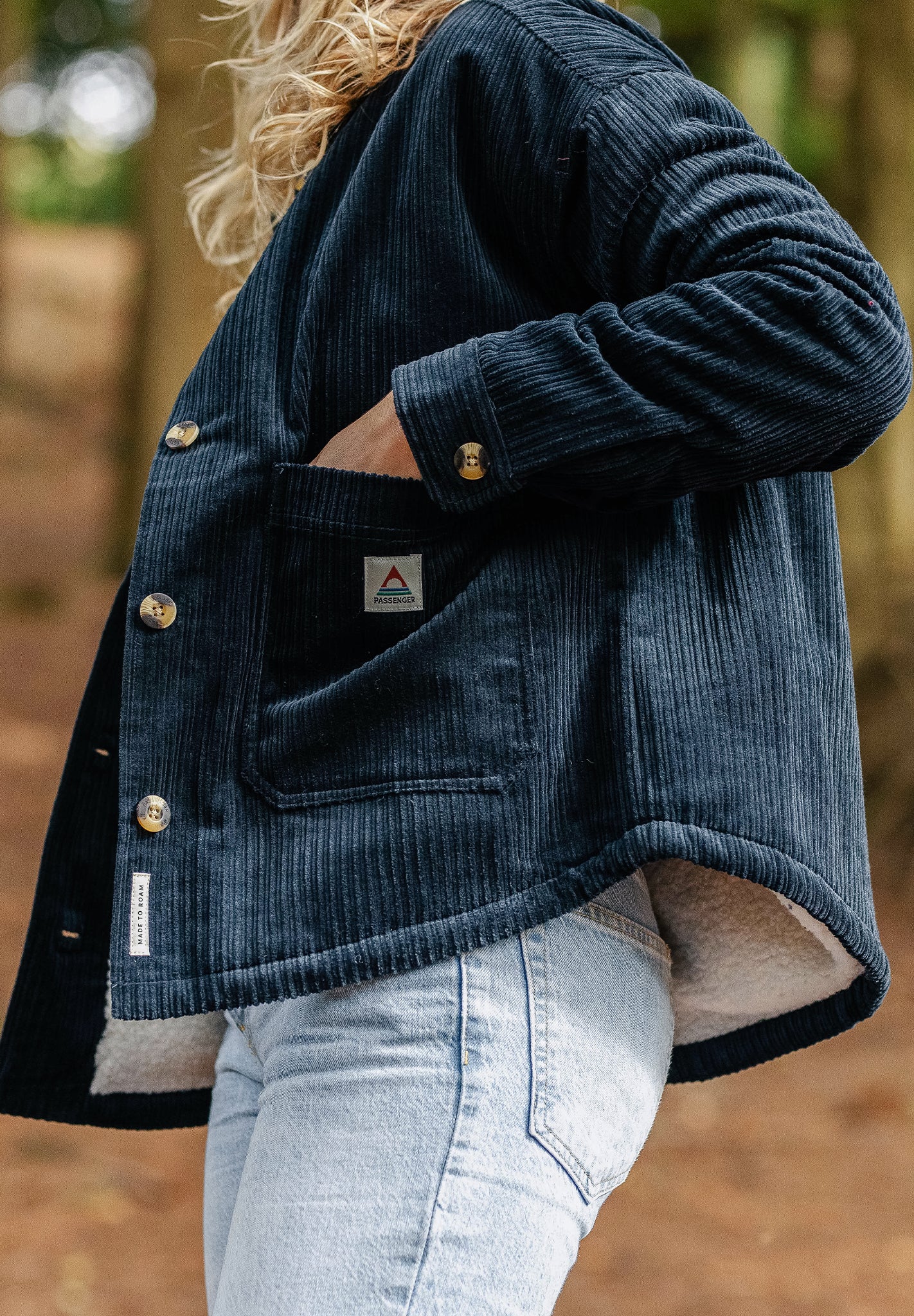 PASSENGER - Flint Corduroy Overshirt - Deep Navy - BACKYARD