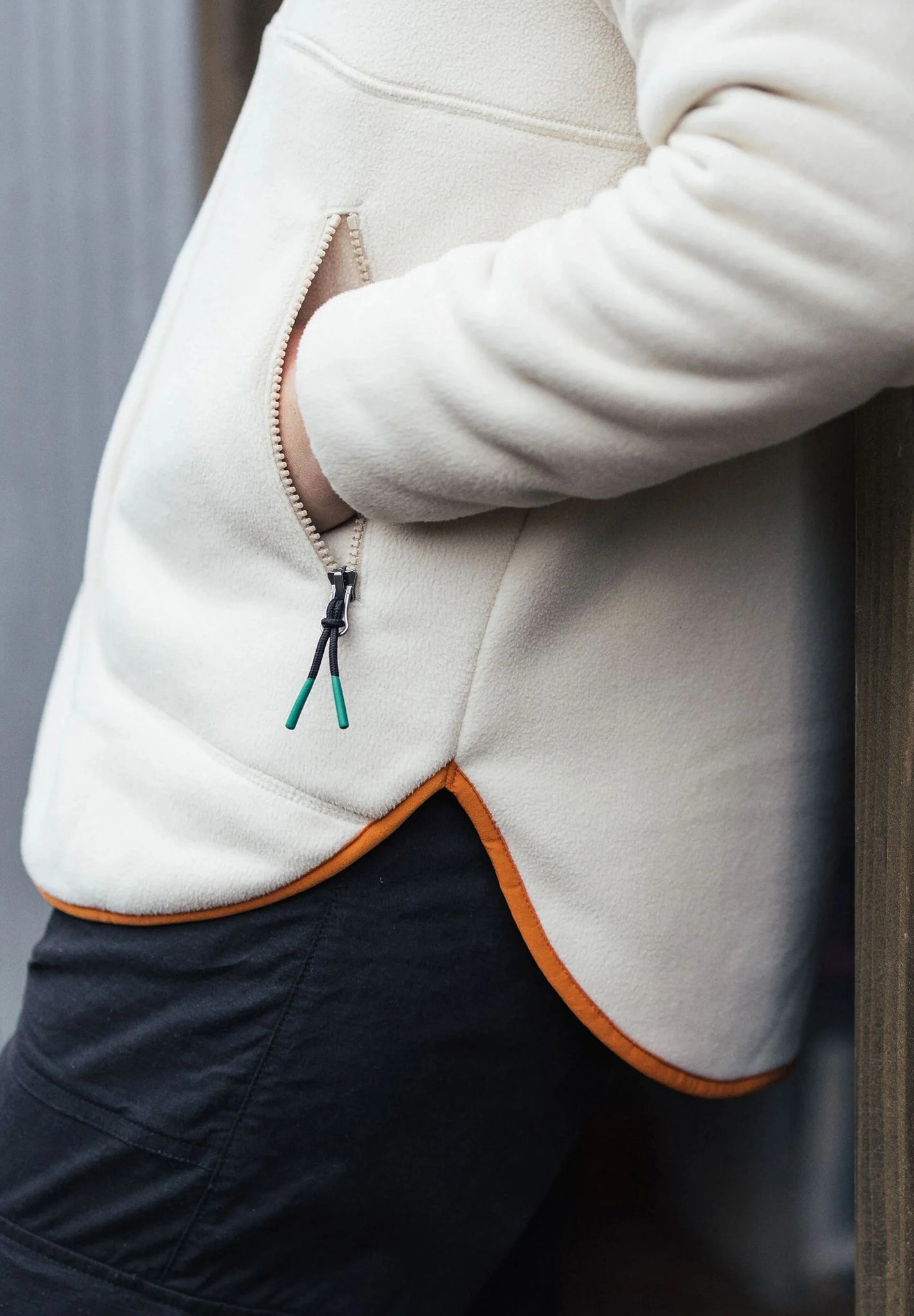 PASSENGER - Folksy Recycled Sherpa Fleece - Oat - BACKYARD