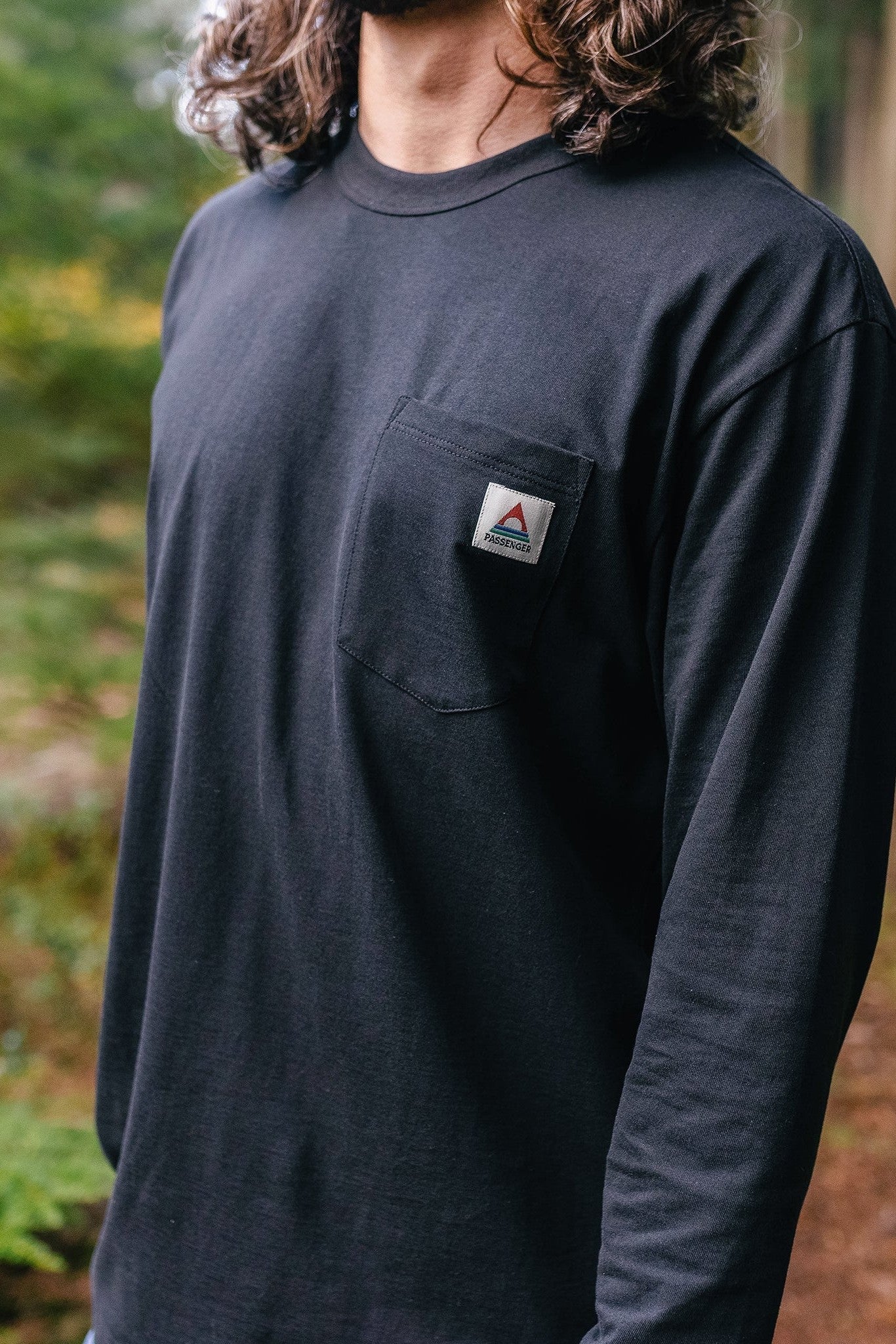 PASSENGER - Heritage Recycled Relaxed Fit LS T-Shirt - Black - BACKYARD