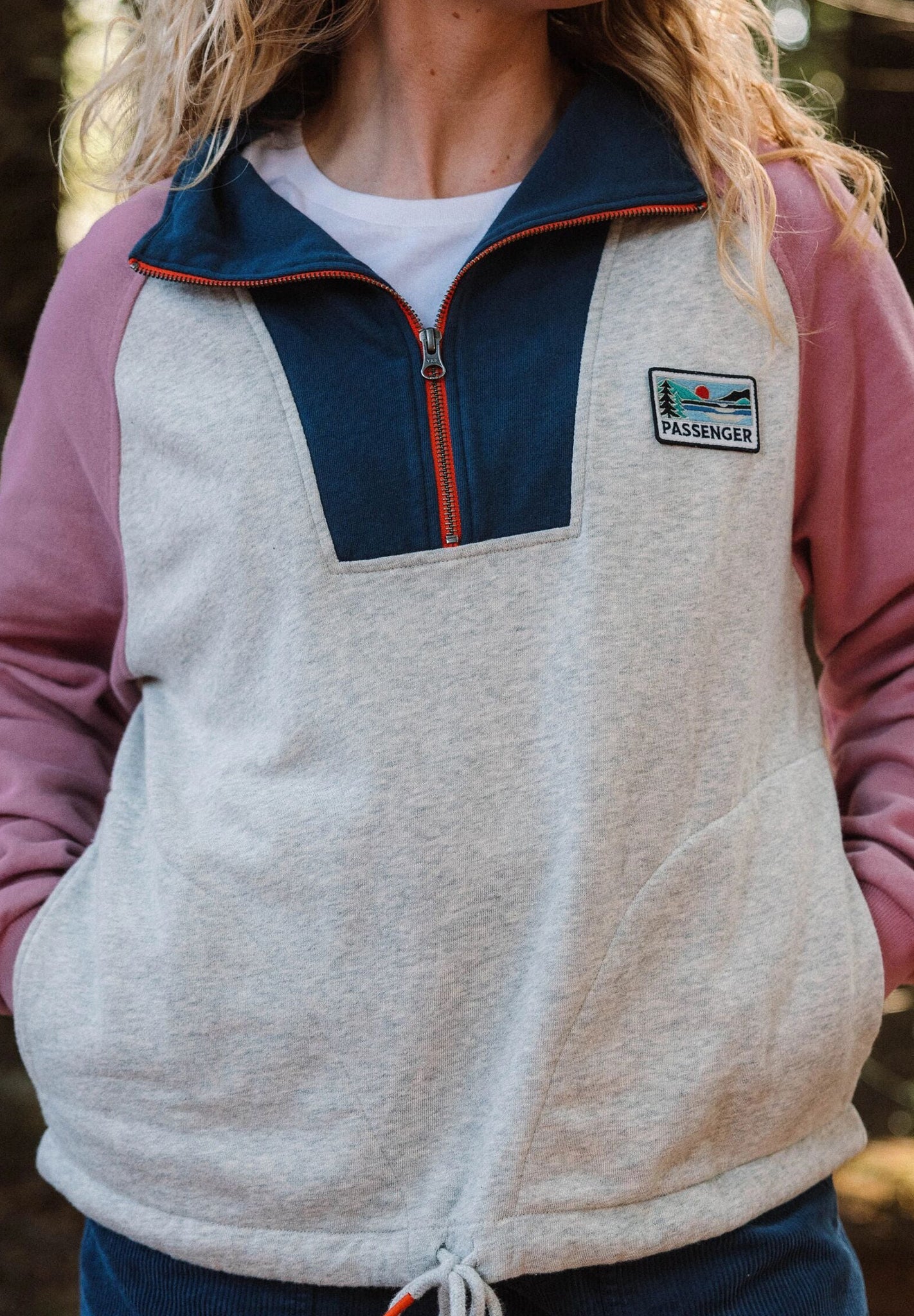 PASSENGER - Jazz Womens Smock Sweatshirt - Grey Marl - BACKYARD