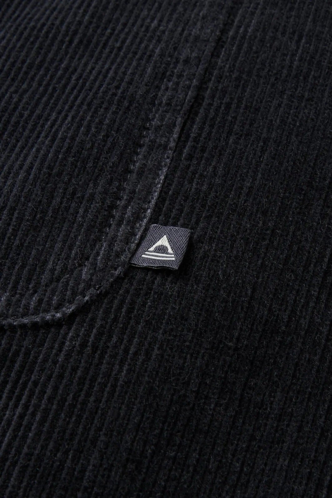 PASSENGER-Kodiak 3.0 Sherpa Lined Cord Overshirt-Faded Black-BACKYARD