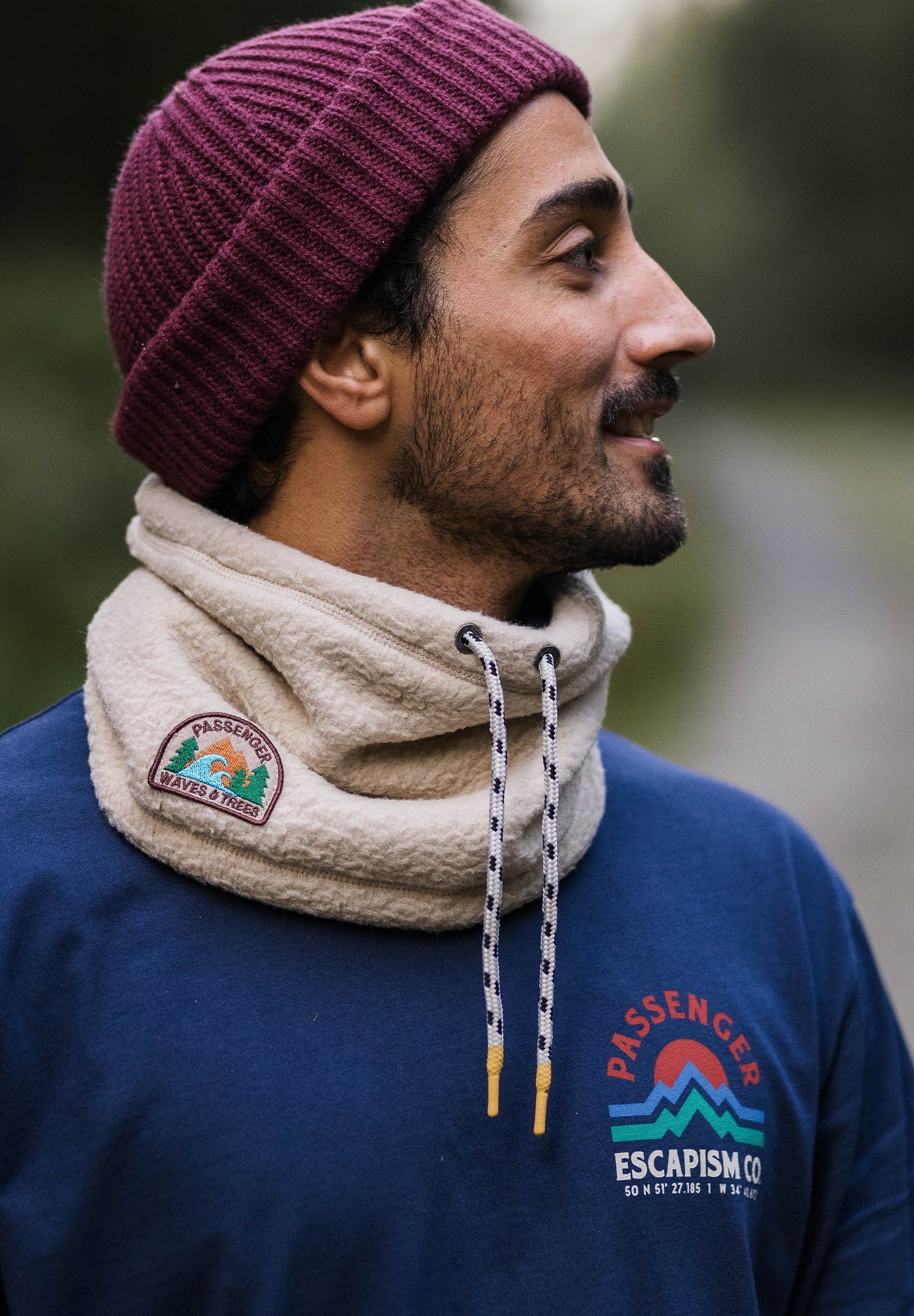 PASSENGER - Mulled Sherpa Fleece Snood - Oatmeal - BACKYARD