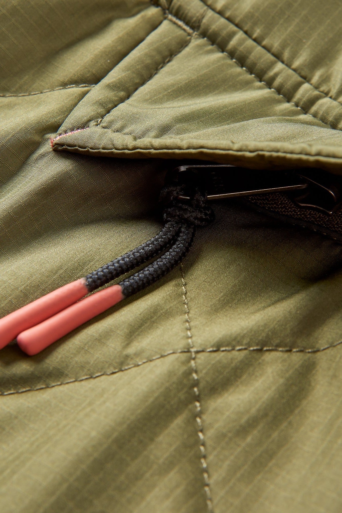 PASSENGER - Oceanic Recycled Insulated 1/2 Zip Jacket - Black Khaki - BACKYARD