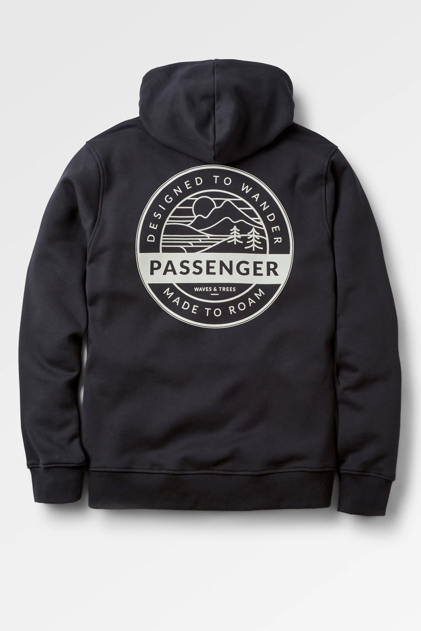 PASSENGER - Odyssey Organic Cotton Hoodie - Black - BACKYARD