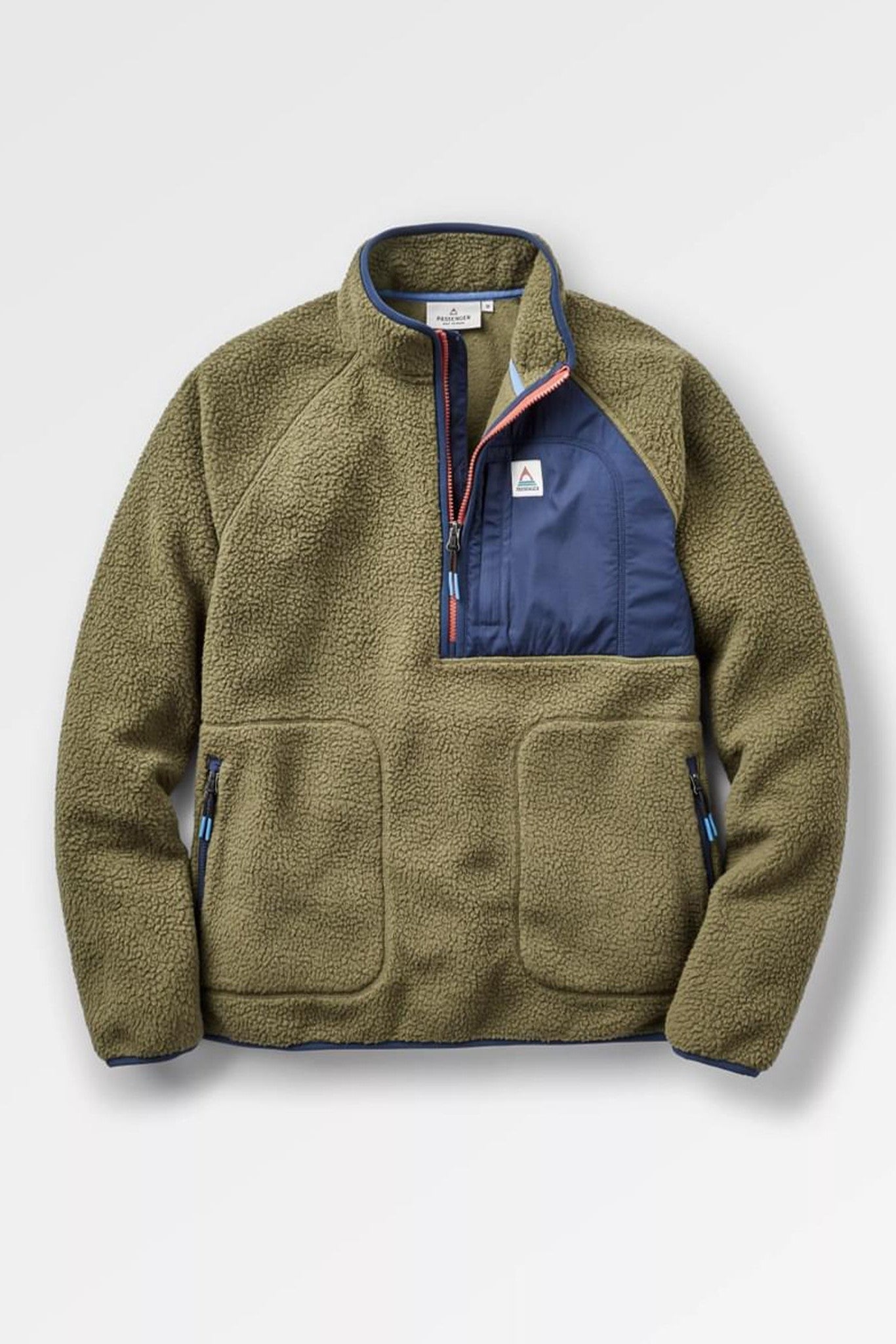 PASSENGER - Offgrid 2.0 1/2 Zip Recycled Sherpa - Fleece - Khaki - BACKYARD