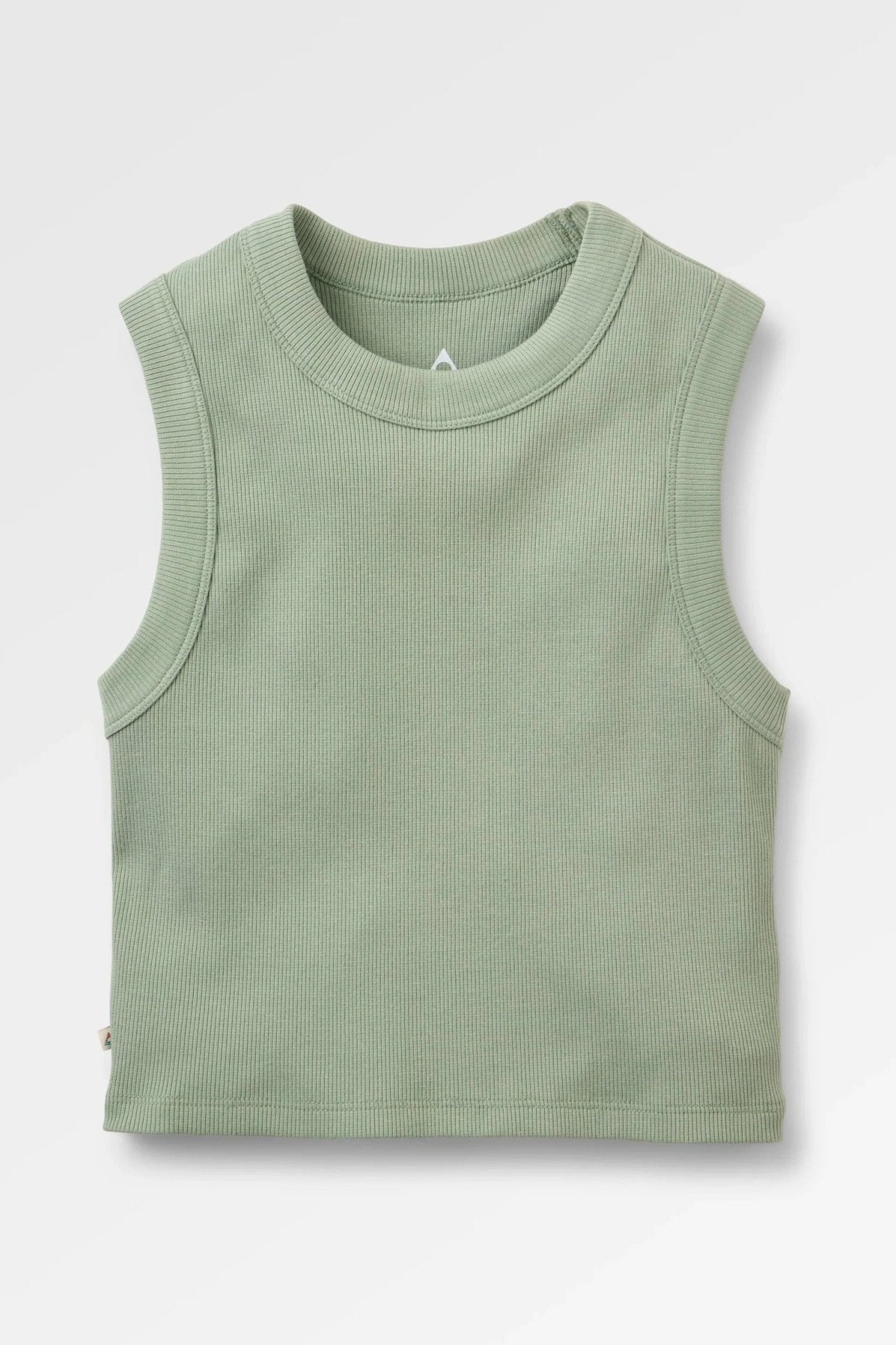 PASSENGER - Out There Ribbed Cropped Vest - Pistachio - BACKYARD