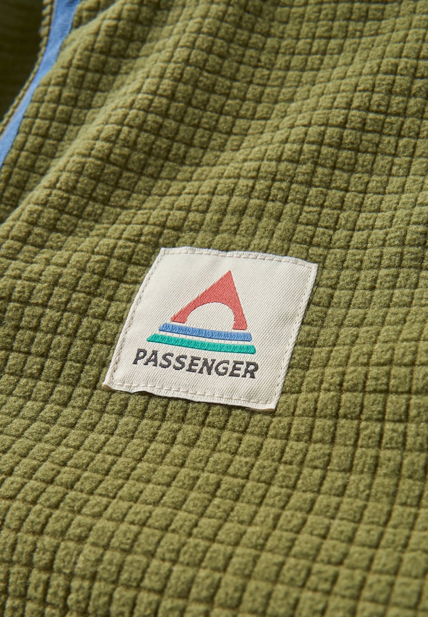 PASSENGER - Overlook Recycled Grid Polar Fleece - Khaki Pistachio - BACKYARD