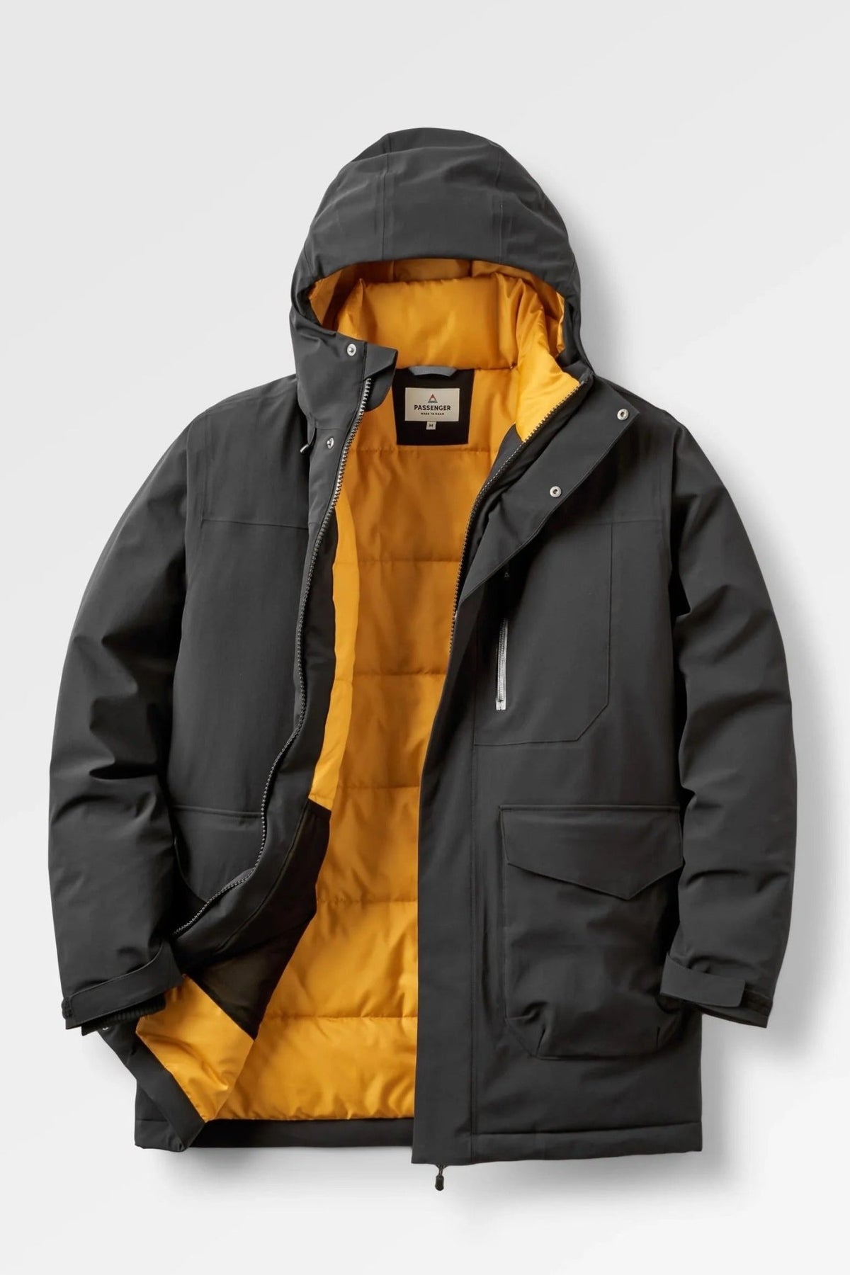 PASSENGER-Rainier Recycled Waterproof Parka-Black-BACKYARD