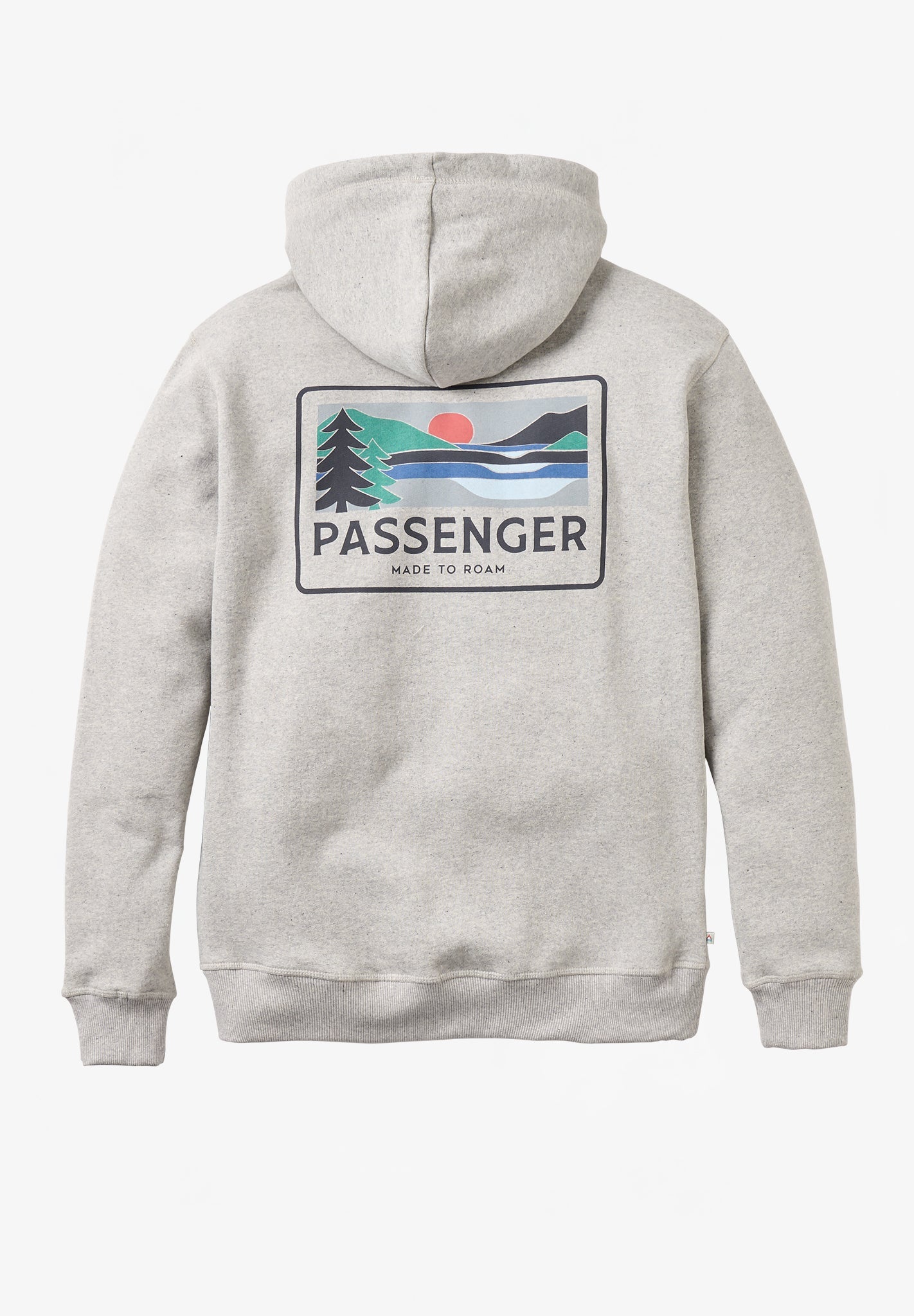 PASSENGER - Roamer Recycled Cotton Hoodie - Grey Marl - BACKYARD