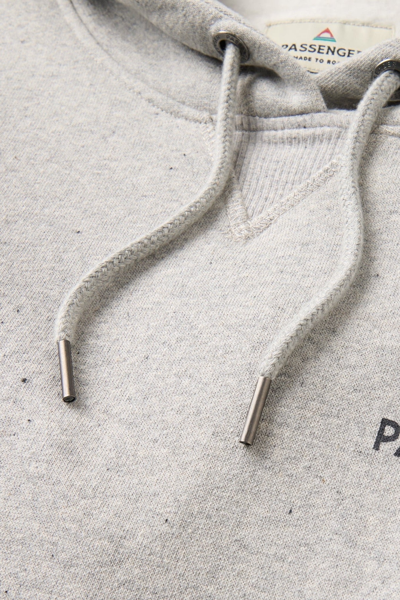 PASSENGER - Roamer Recycled Cotton Hoodie - Grey Marl - BACKYARD
