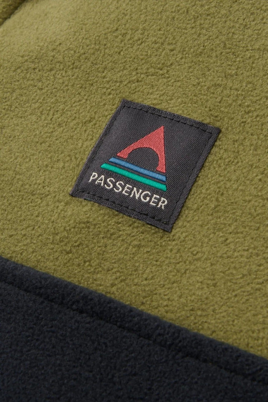 PASSENGER-Set Off Recycled Polar 1/4 Zip Fleece 2.0-Khaki-BACKYARD