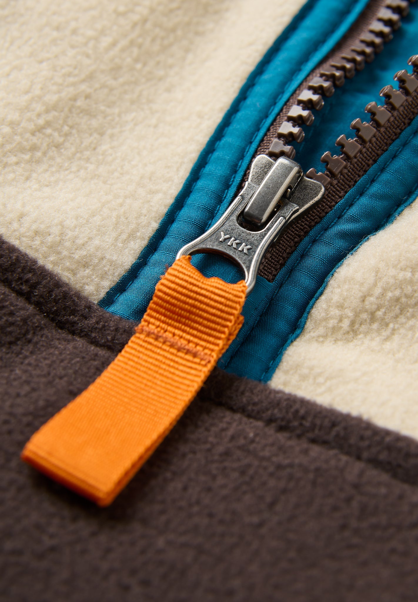 PASSENGER - Set Off Recycled Polar 1/4 Zip Fleece - Oatmeal Espresso - BACKYARD