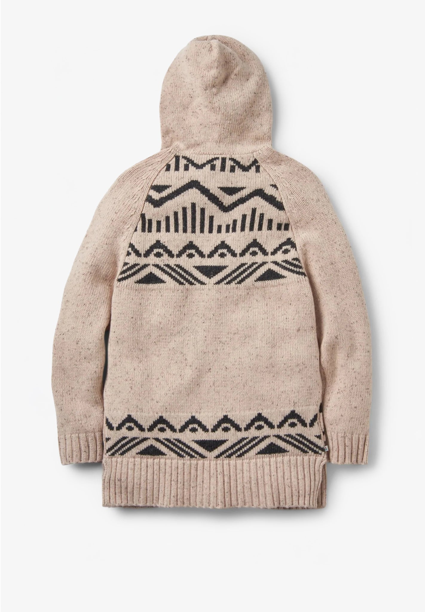 PASSENGER - Snoozle Recycled Knitted Hooded Cardigan - Oatmeal - BACKYARD