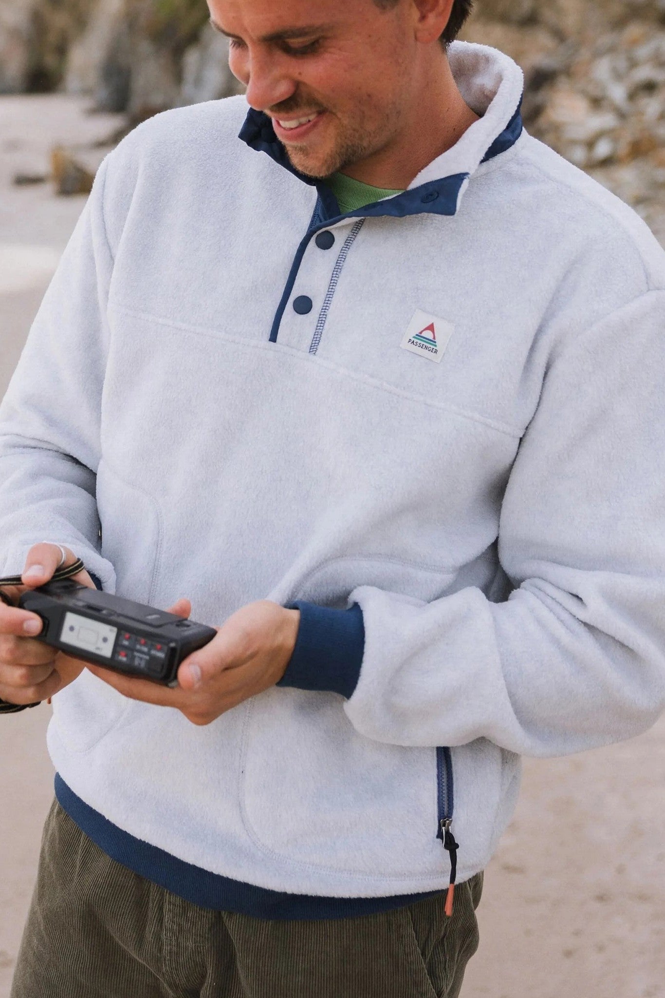 PASSENGER - Take It Easy Polar Fleece - Grey Marl - BACKYARD