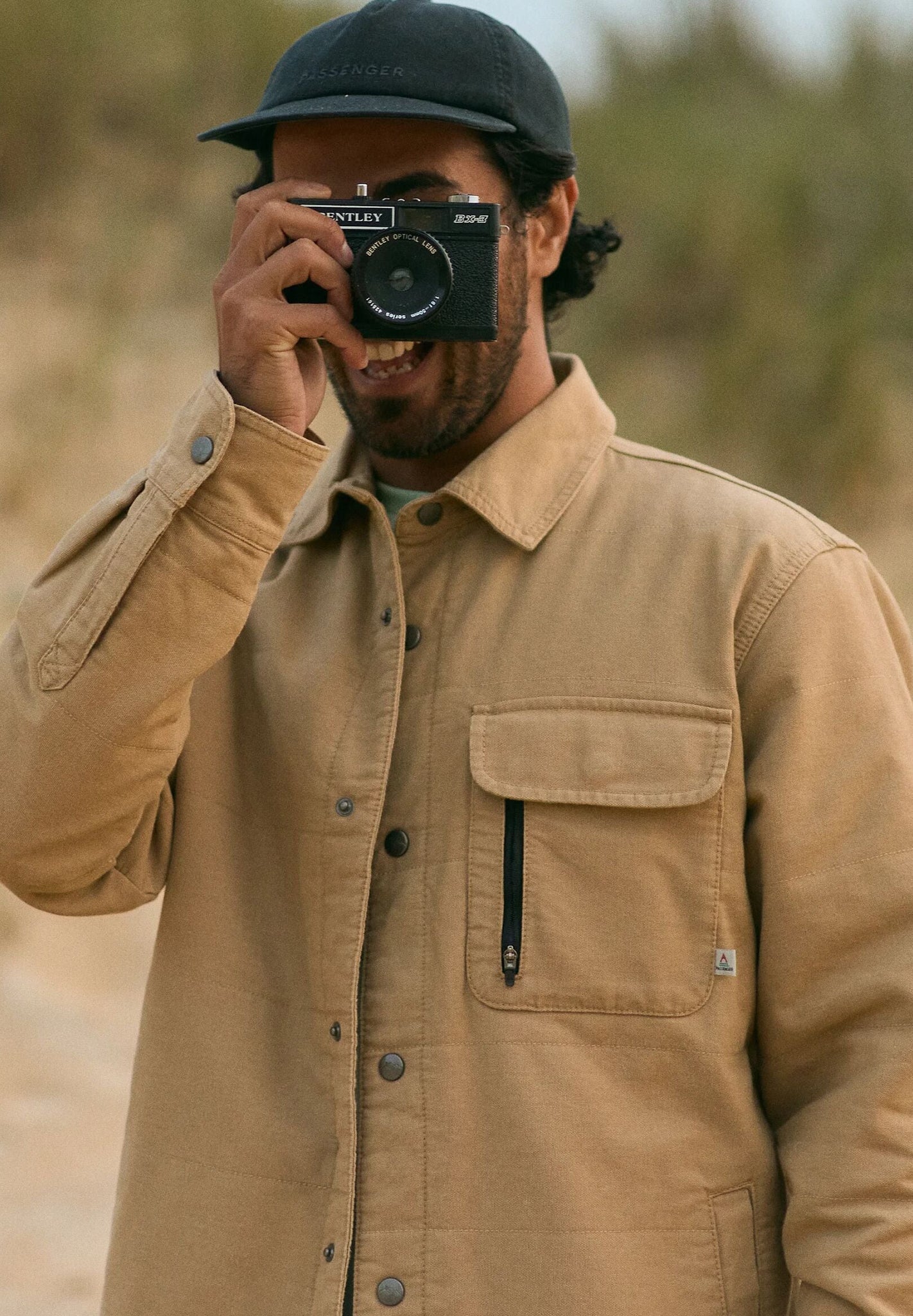 PASSENGER - Taranaki Canvas Quilted Overshirt - Stone - BACKYARD