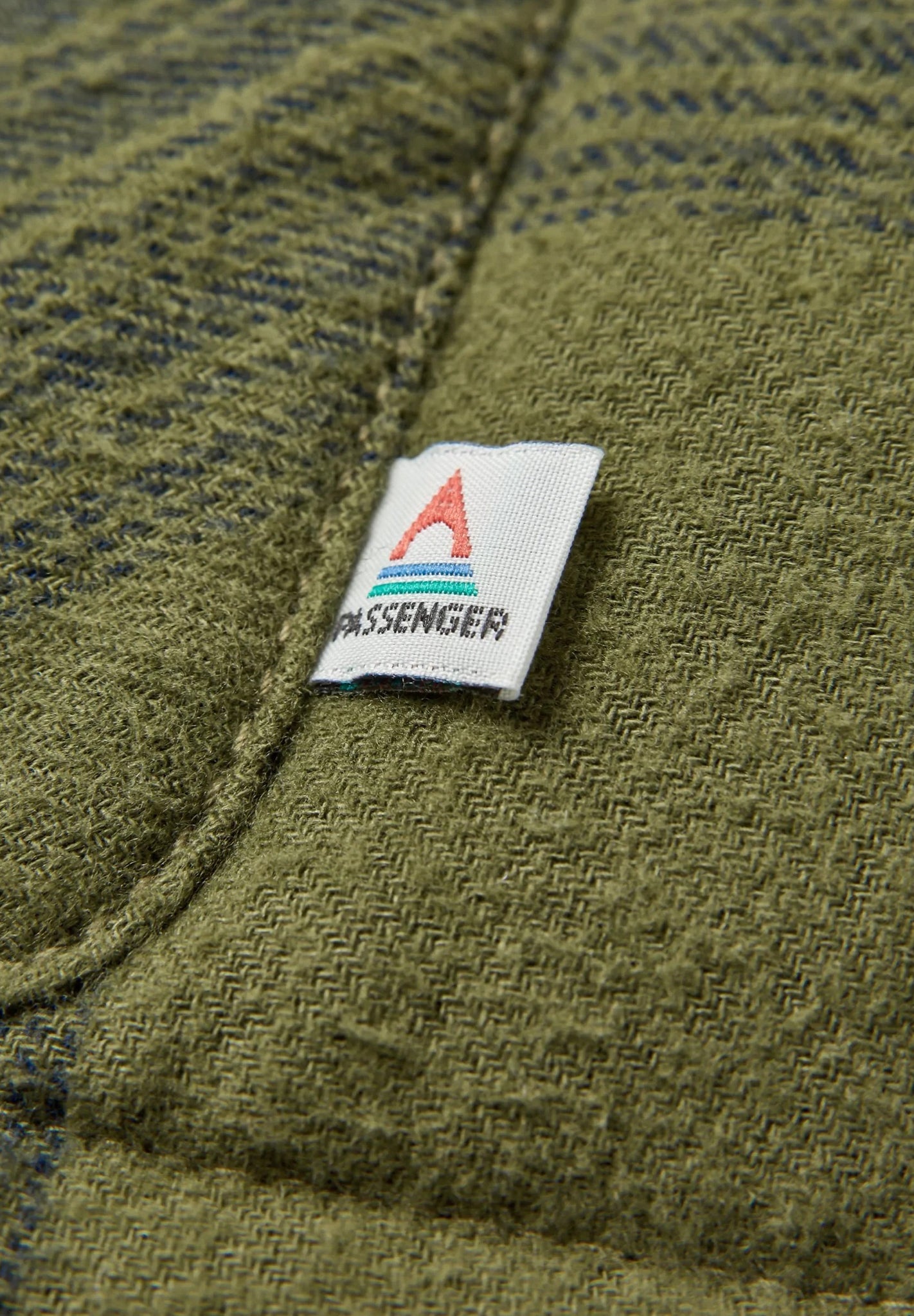 PASSENGER - Taranaki Quilted Overshirt - Navy Khaki Check - BACKYARD