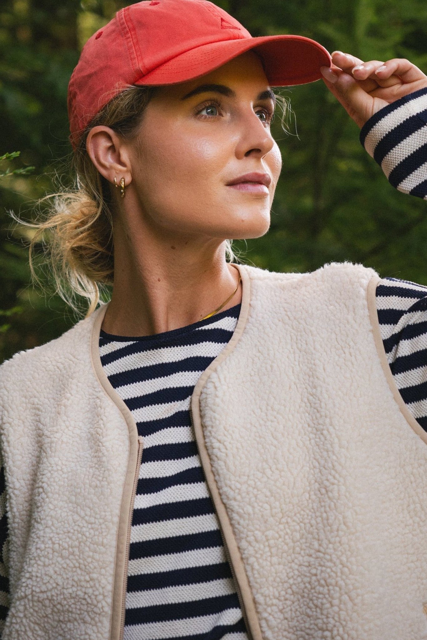 passenger handschuhe Passenger Tawny Collarless Deep-Pile Sherpa Gilet, Oat bei BACKYARD