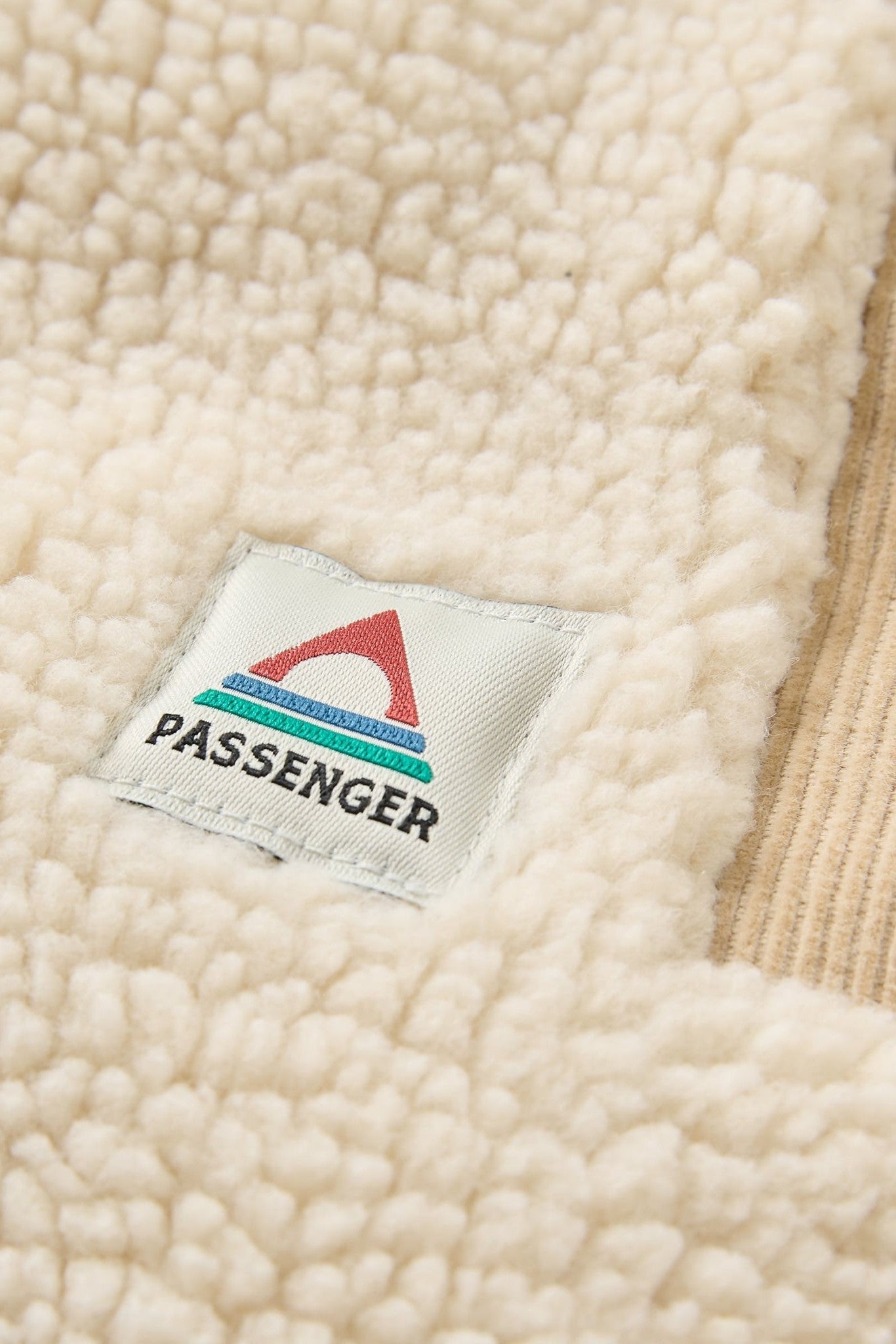 PASSENGER - Tawny Collarless Deep - Pile Sherpa Gilet - Oat - BACKYARD