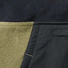 PASSENGER - Woodland Hooded 1/2 Zip Recycled Polar Fleece - Black Khaki - BACKYARD