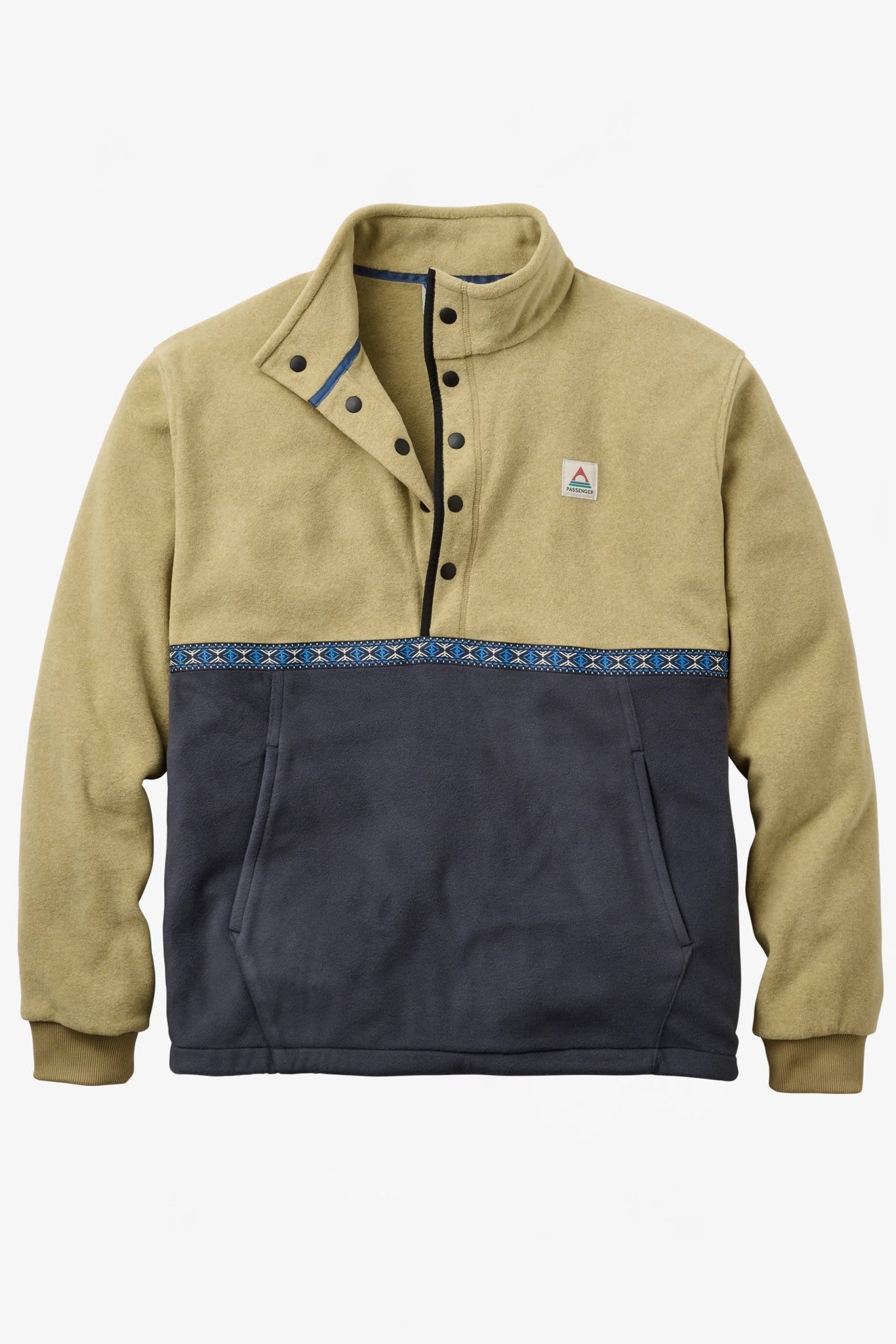 PASSENGER - Woodlander Polar Fleece - Warm Beige Marl Charcoal - BACKYARD