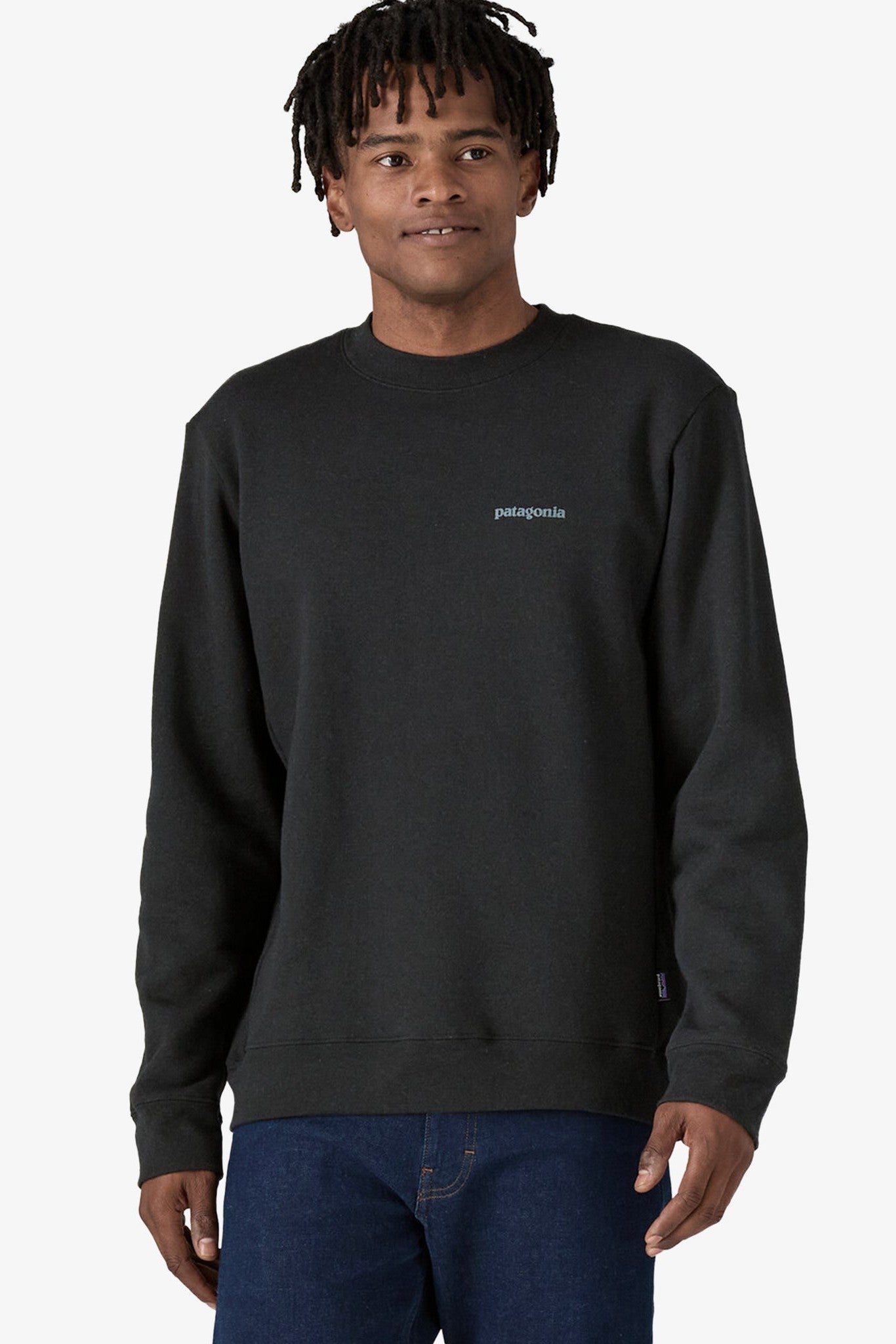 PATAGONIA - Fitz Roy Icon Uprisal Crew Sweatshirt - Gravel Heather - BACKYARD