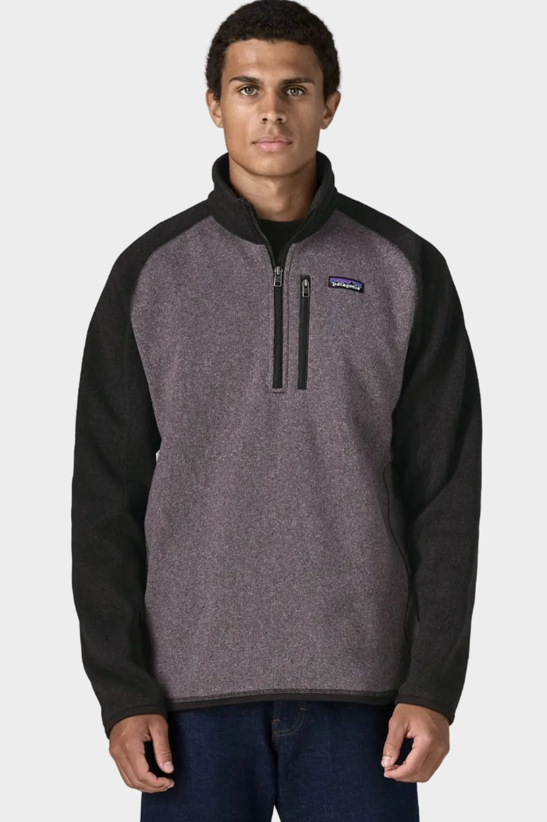 PATAGONIA-Men's Better Sweater 1/4 Zip-May Grey-BACKYARD