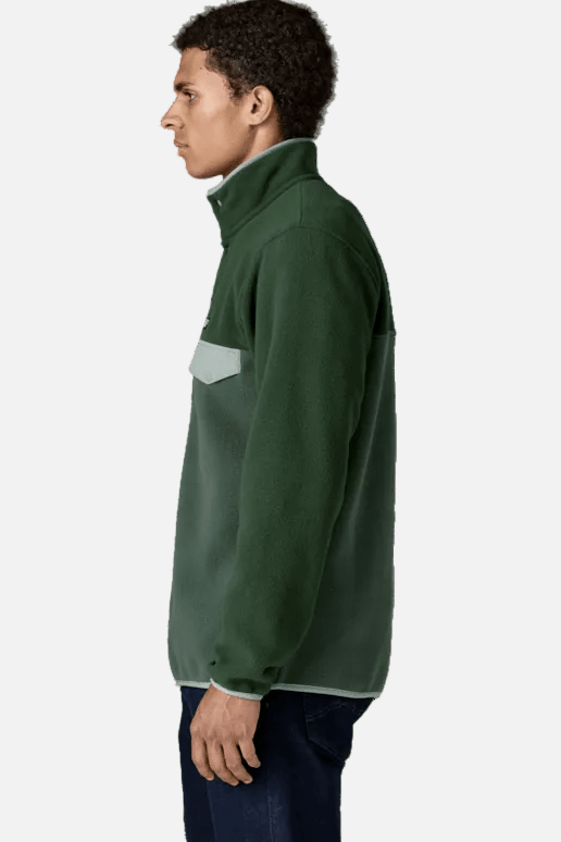 PATAGONIA-Men's Lightweight Synchilla Snap-T Pullover-Canopy Green-BACKYARD