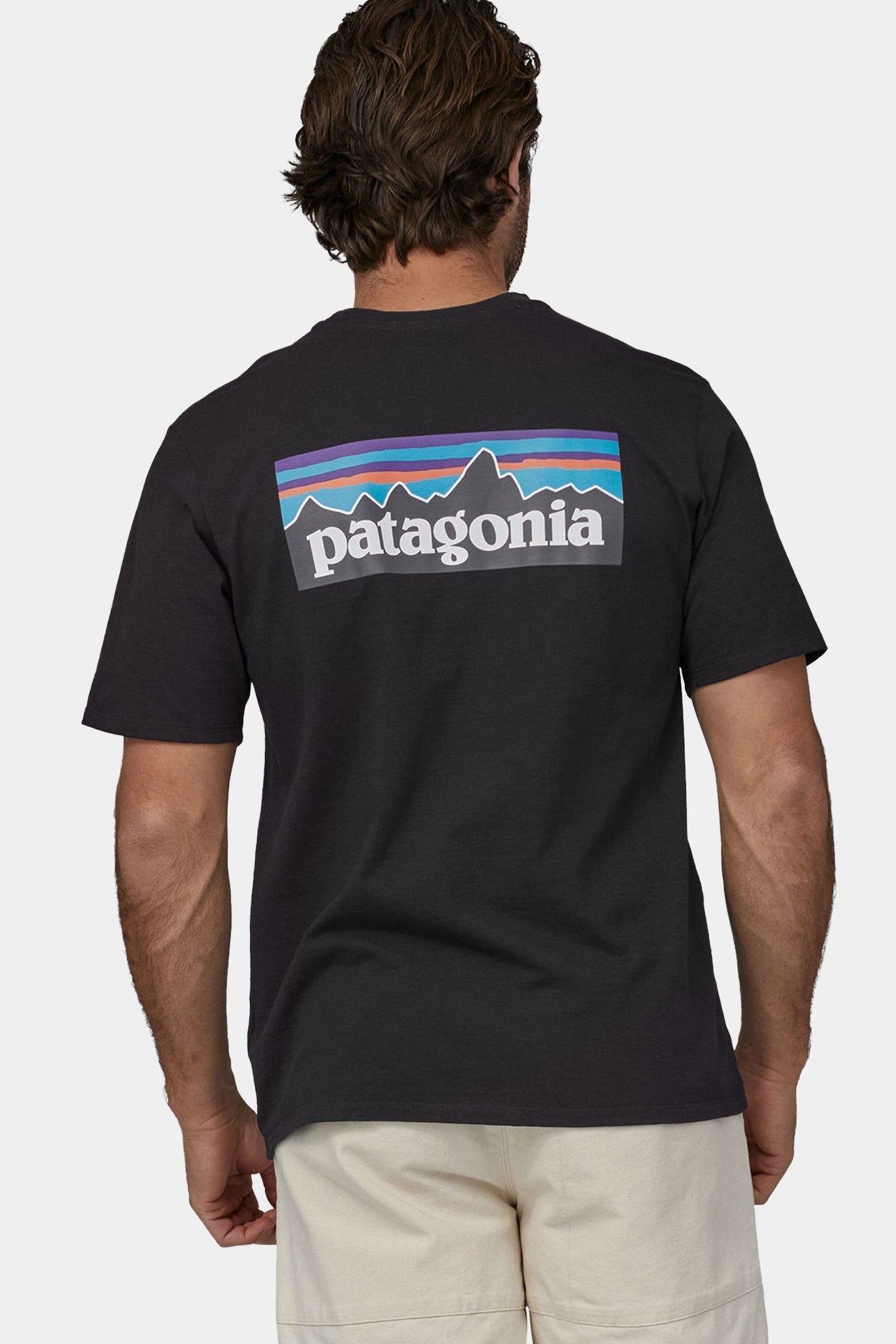 PATAGONIA - Men's P - 6 Logo Responsibili - Tee - Black - BACKYARD