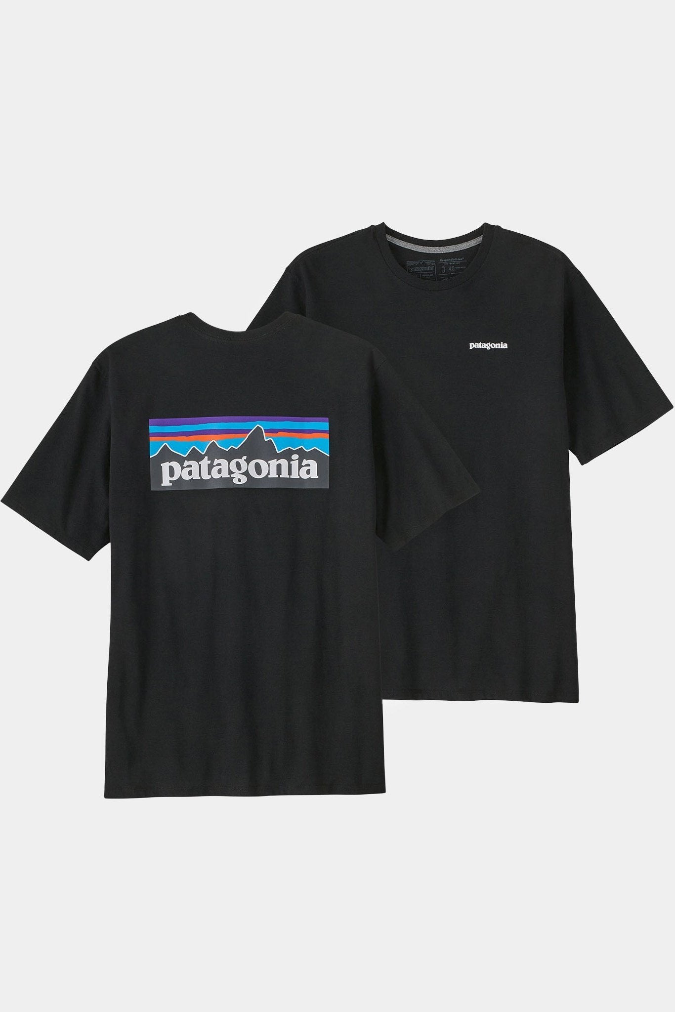 PATAGONIA - Men's P - 6 Logo Responsibili - Tee - Black - BACKYARD