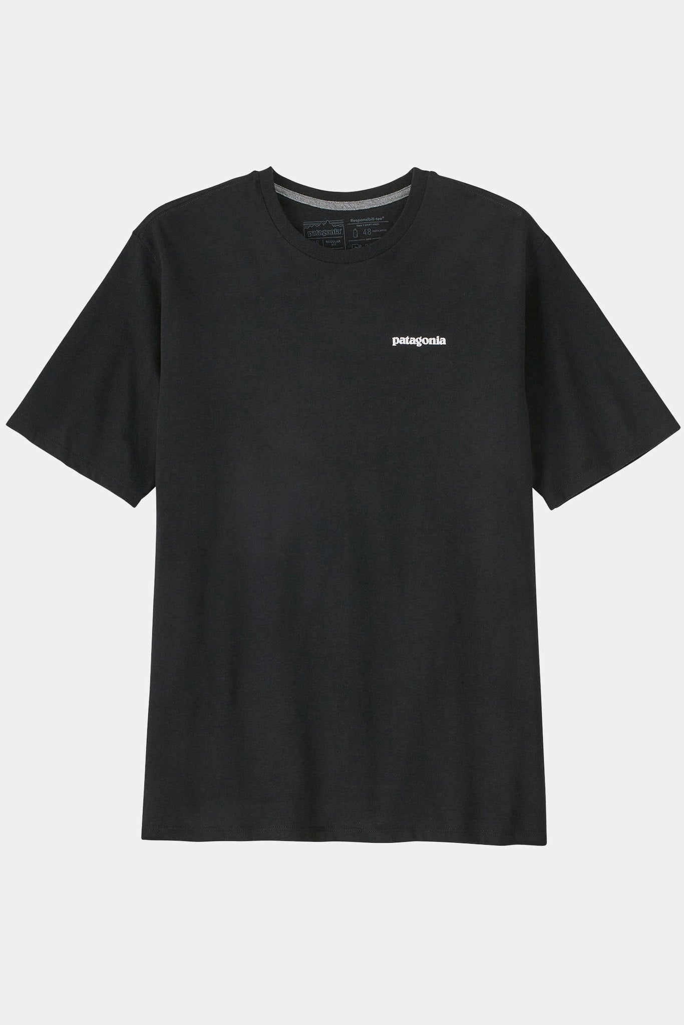 PATAGONIA - Men's P - 6 Logo Responsibili - Tee - Black - BACKYARD