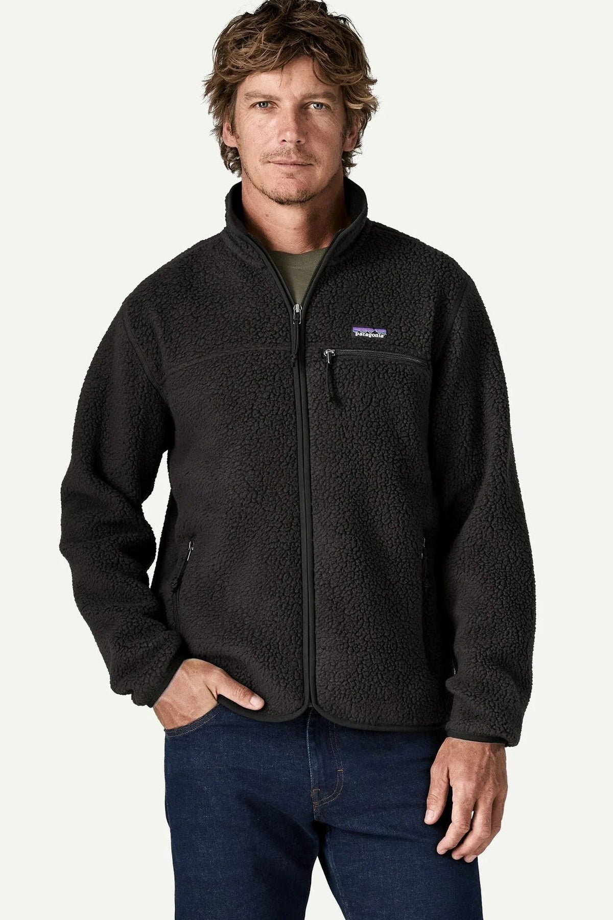 PATAGONIA-Men's Retro Pile Jacket-Black-BACKYARD