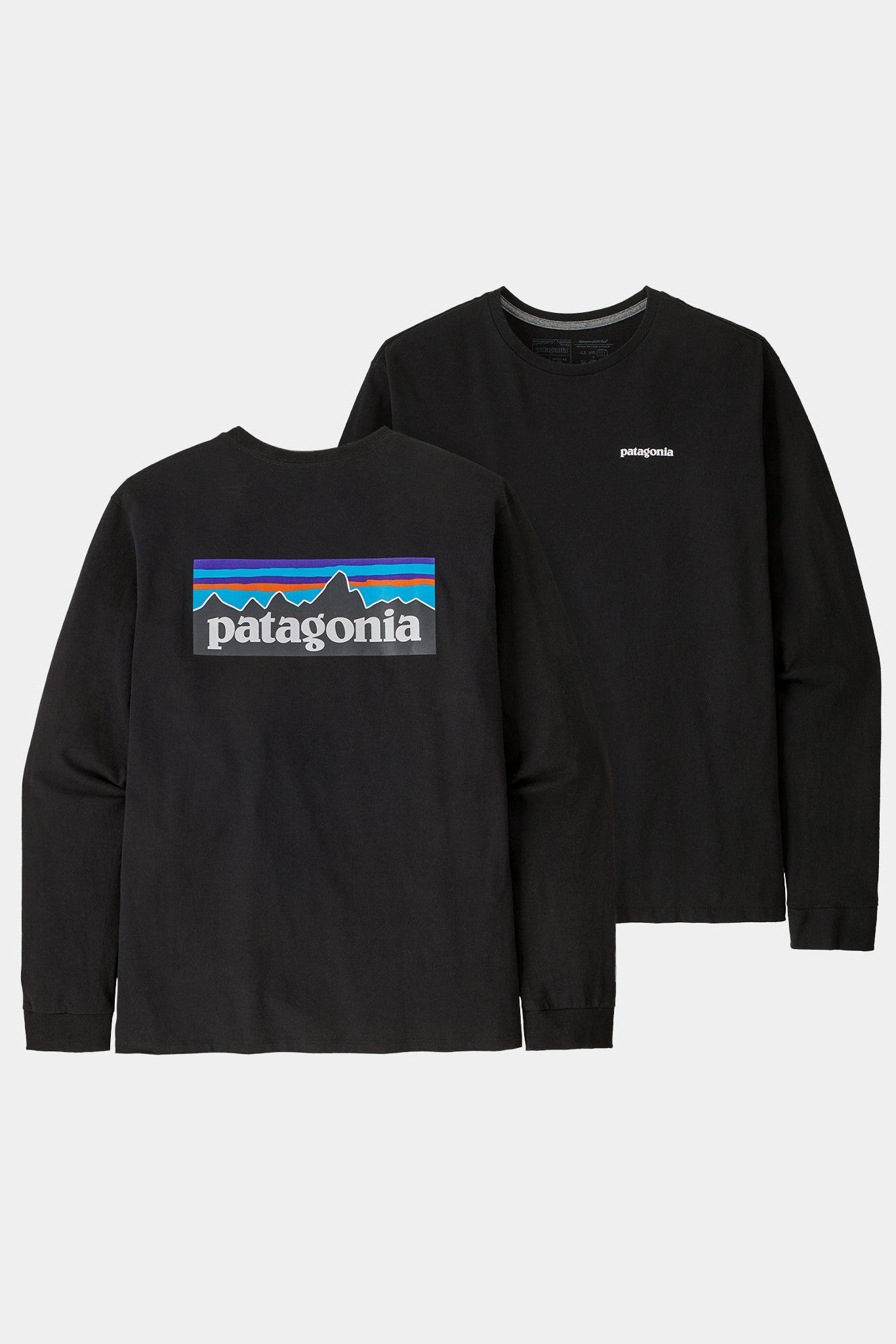 PATAGONIA - Men's Longsleeve P - 6 Logo Responsibili - Tee - Black - BACKYARD
