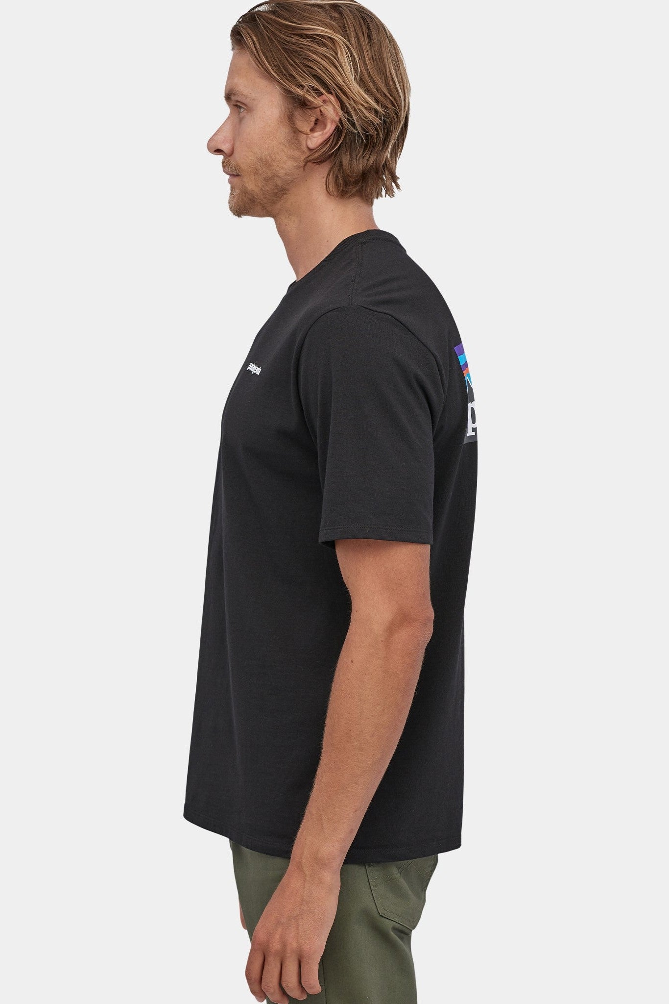 PATAGONIA - Men's P - 6 Logo Responsibili - Tee - Black - BACKYARD